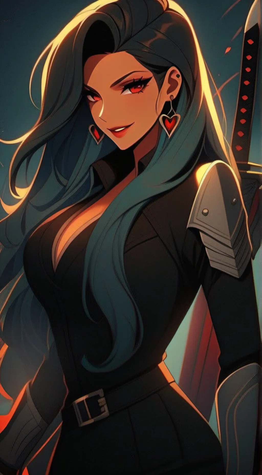 ai character: Luna background