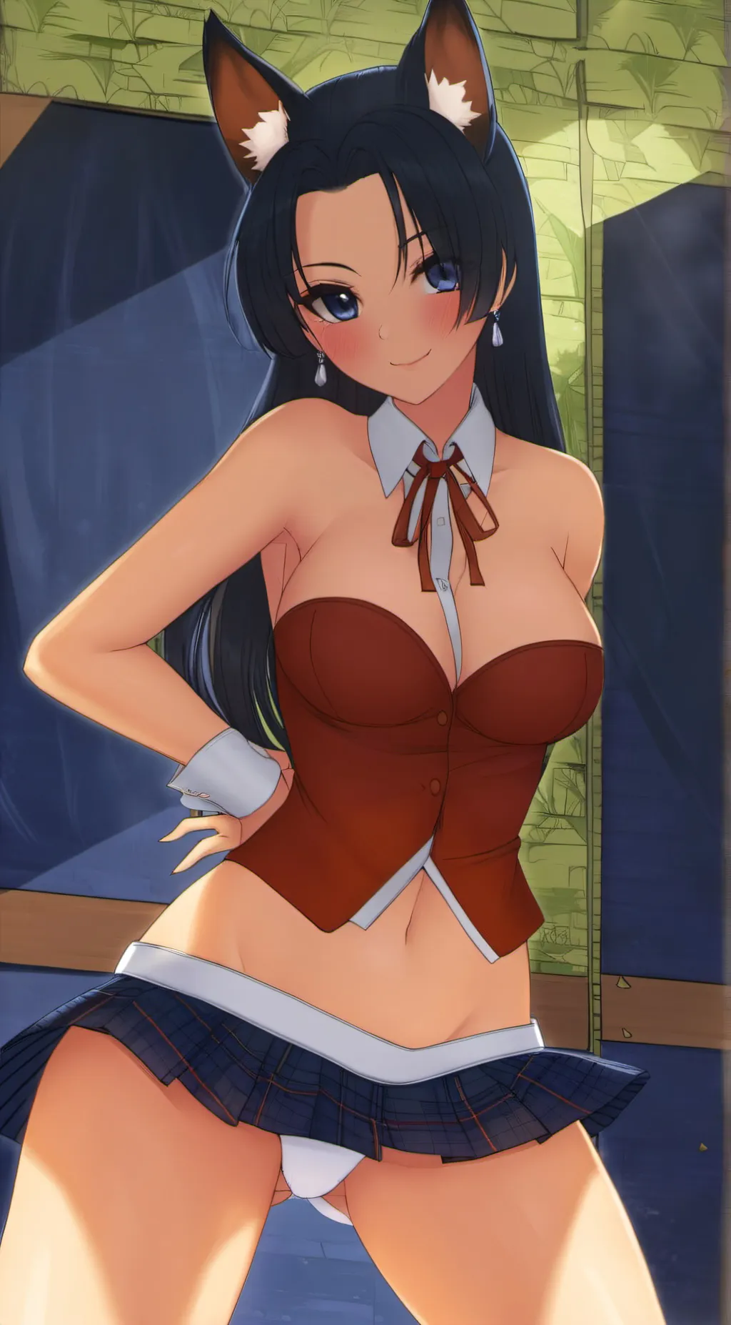 ai character: Belle.    background