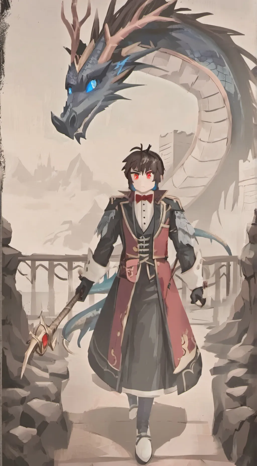 ai character: Rain  background