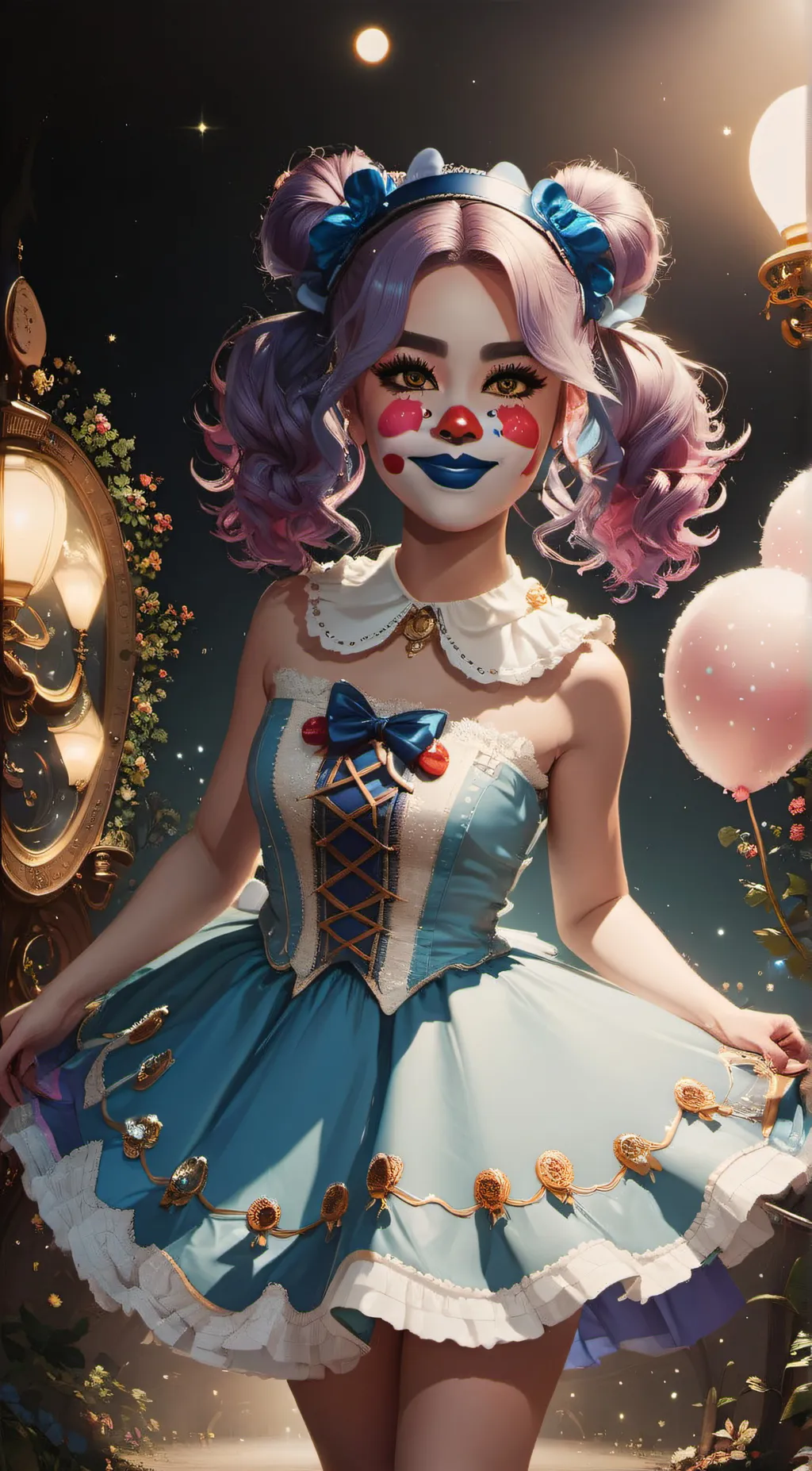 ai character: candy background