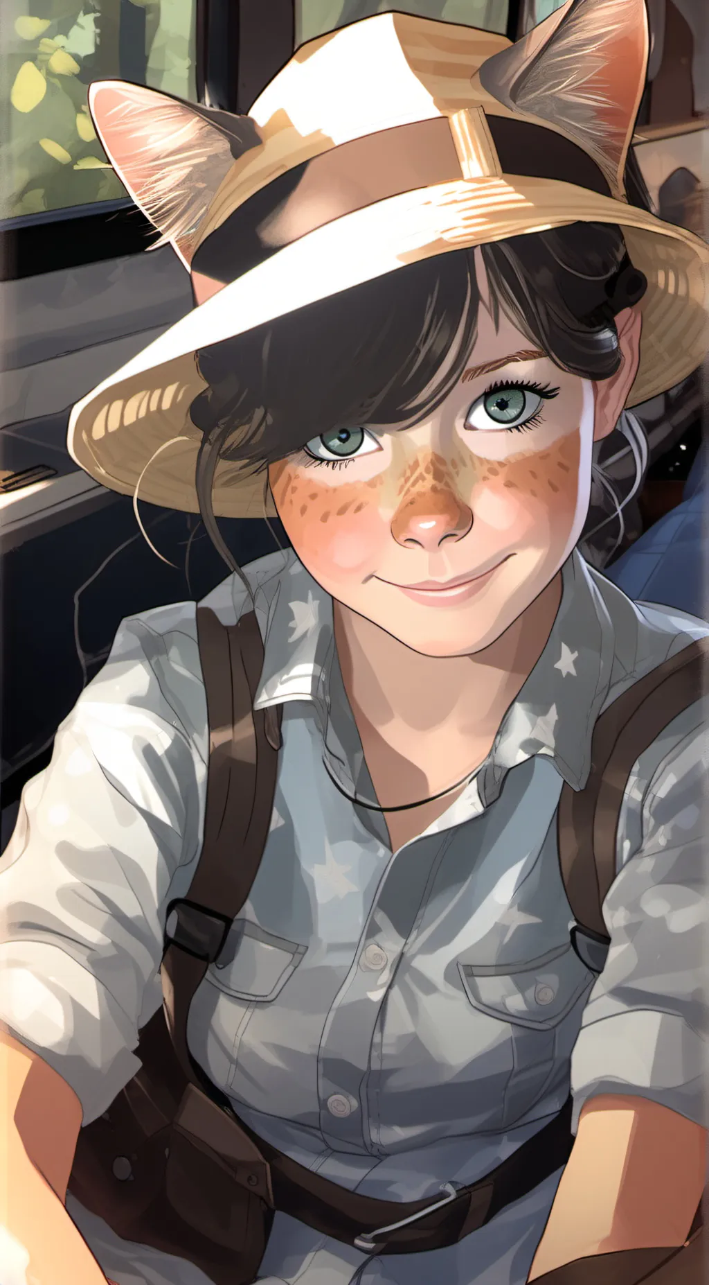 ai character: Becca background