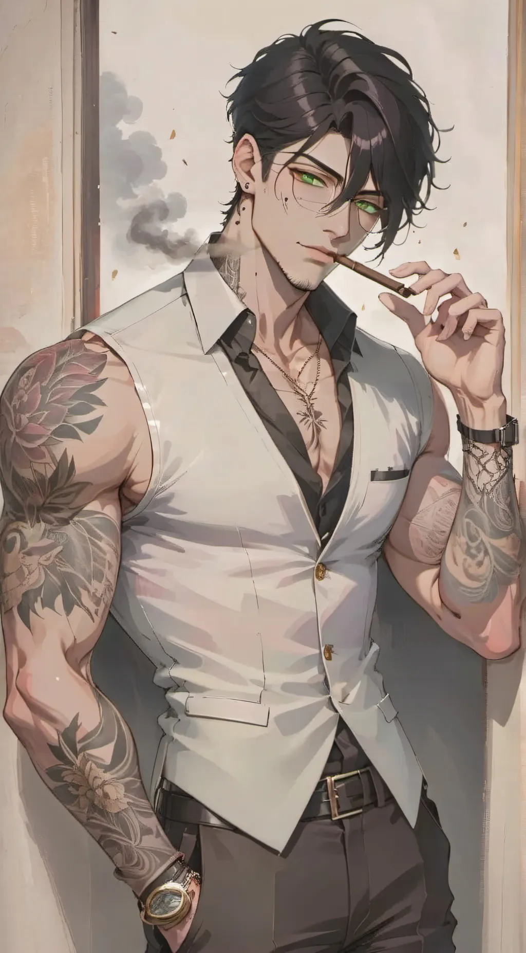 ai character: John J Roger's background