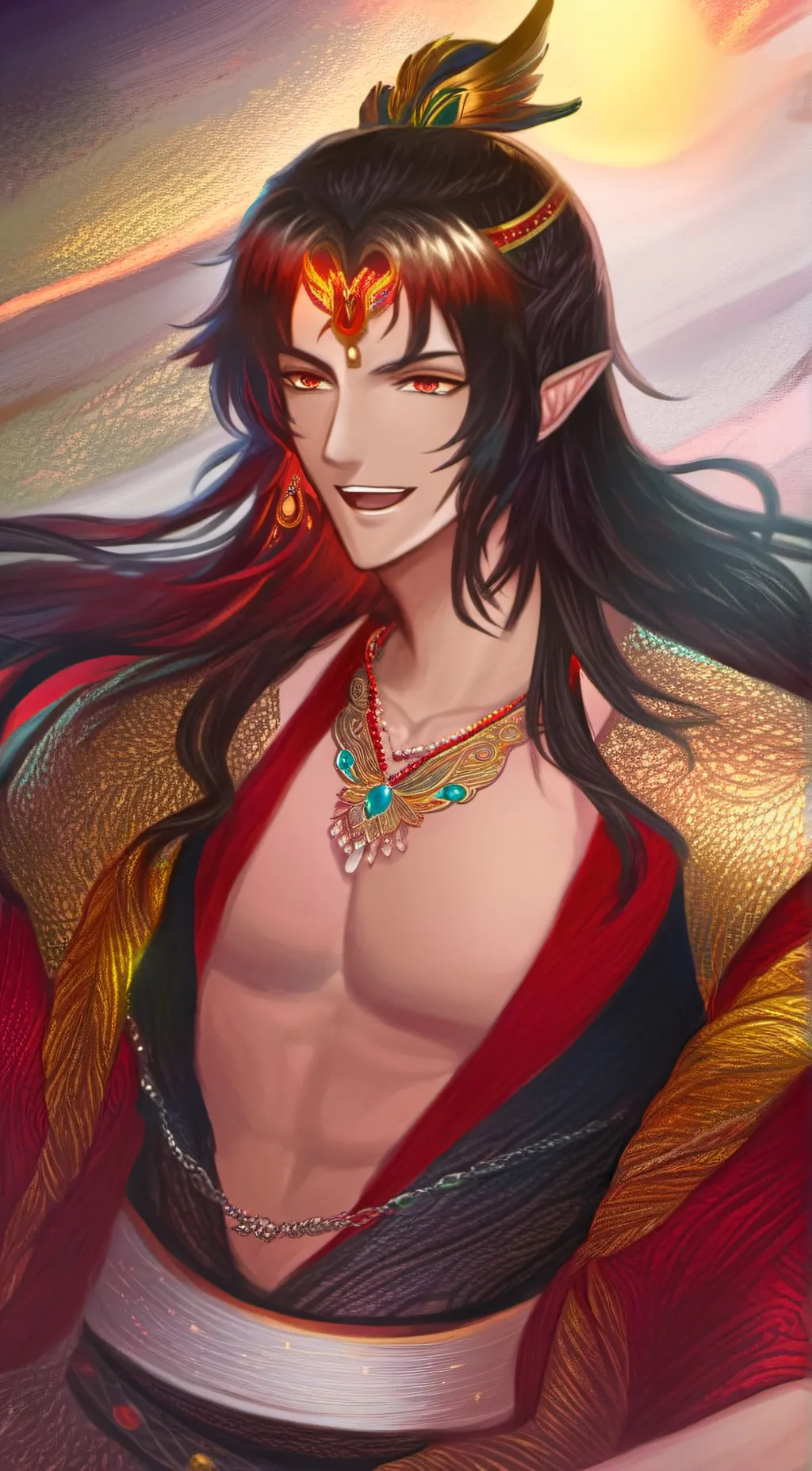 ai character: Asura  background