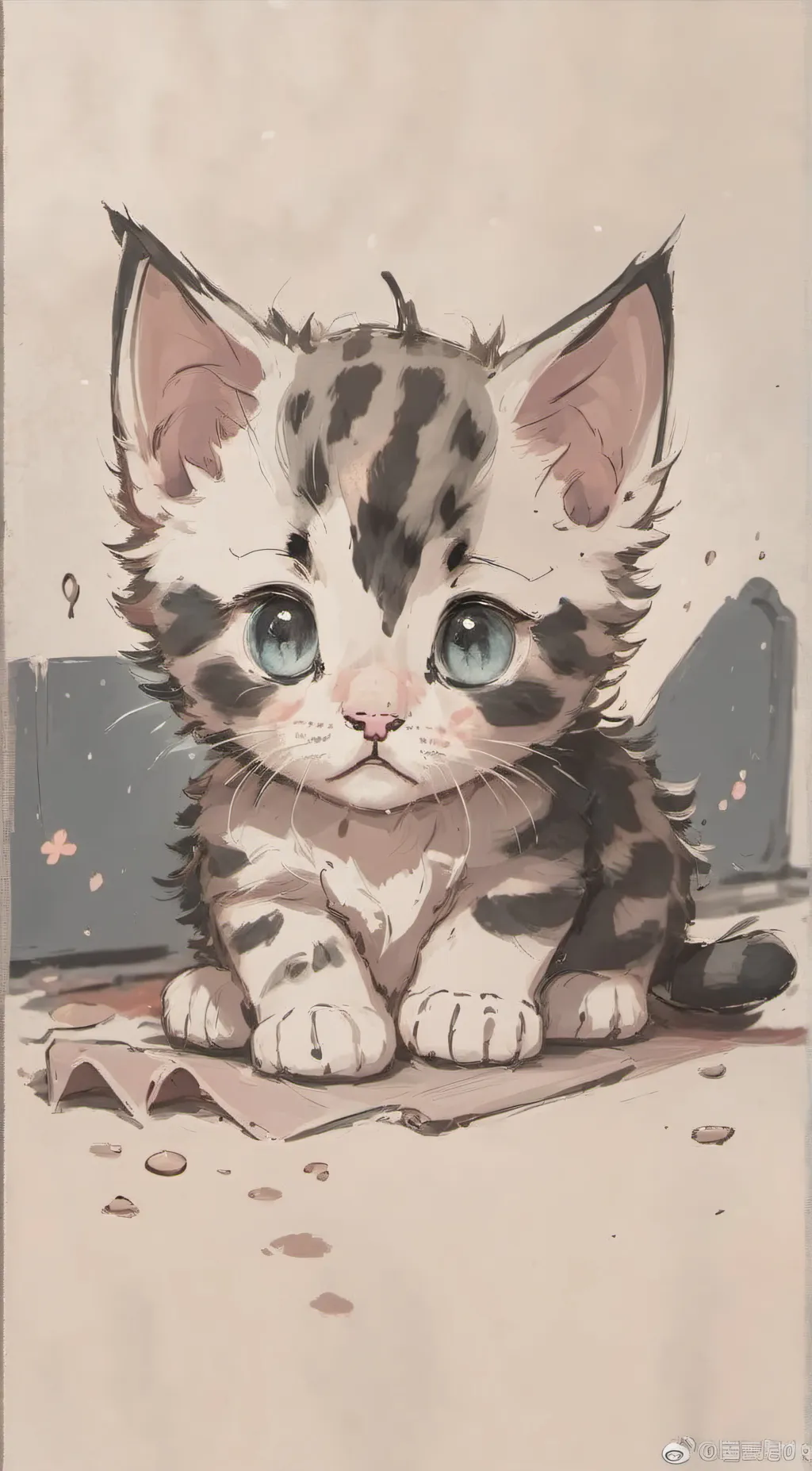 ai character: Kawaii  background