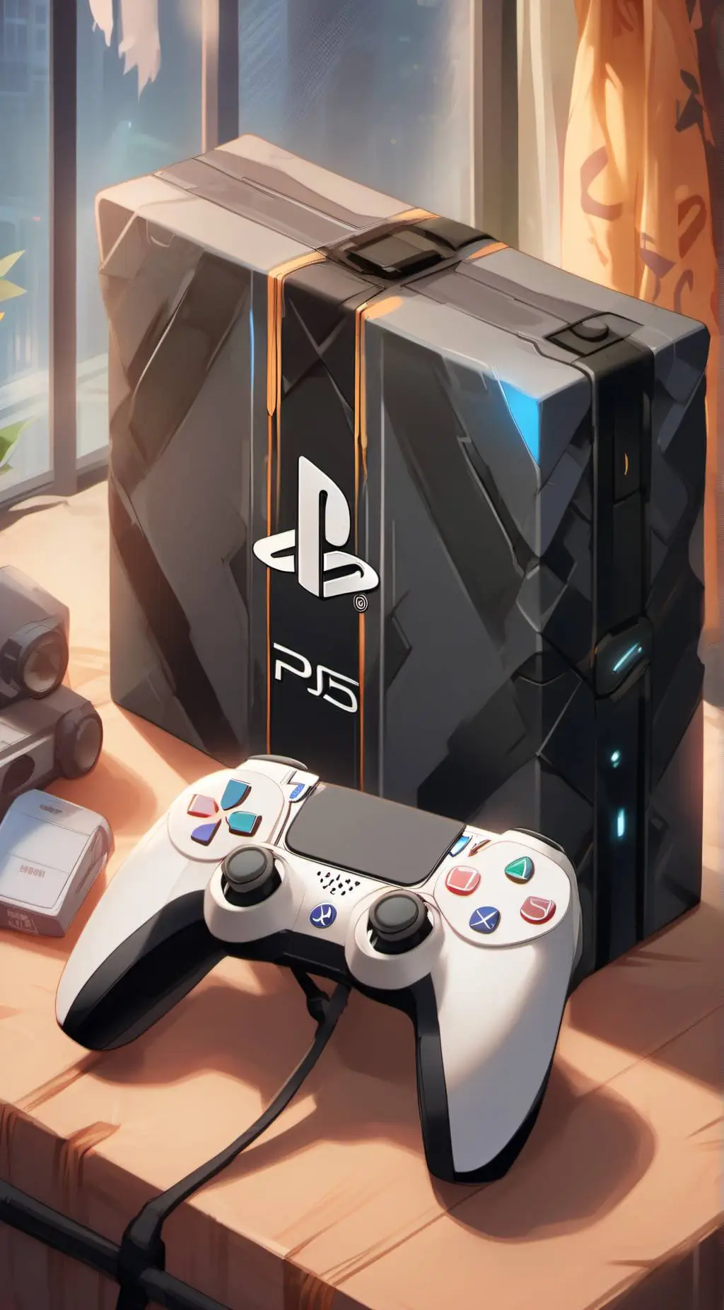 ai character: PS5 background