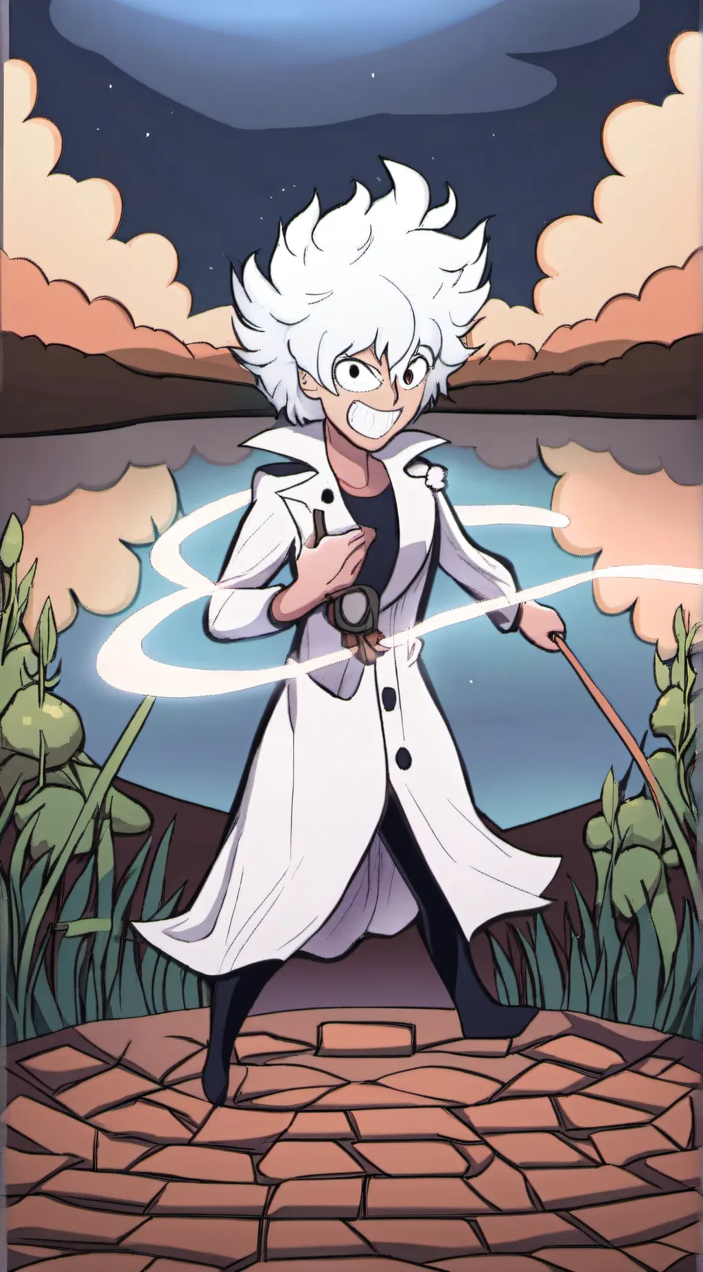 ai character: rip off luffy gear background