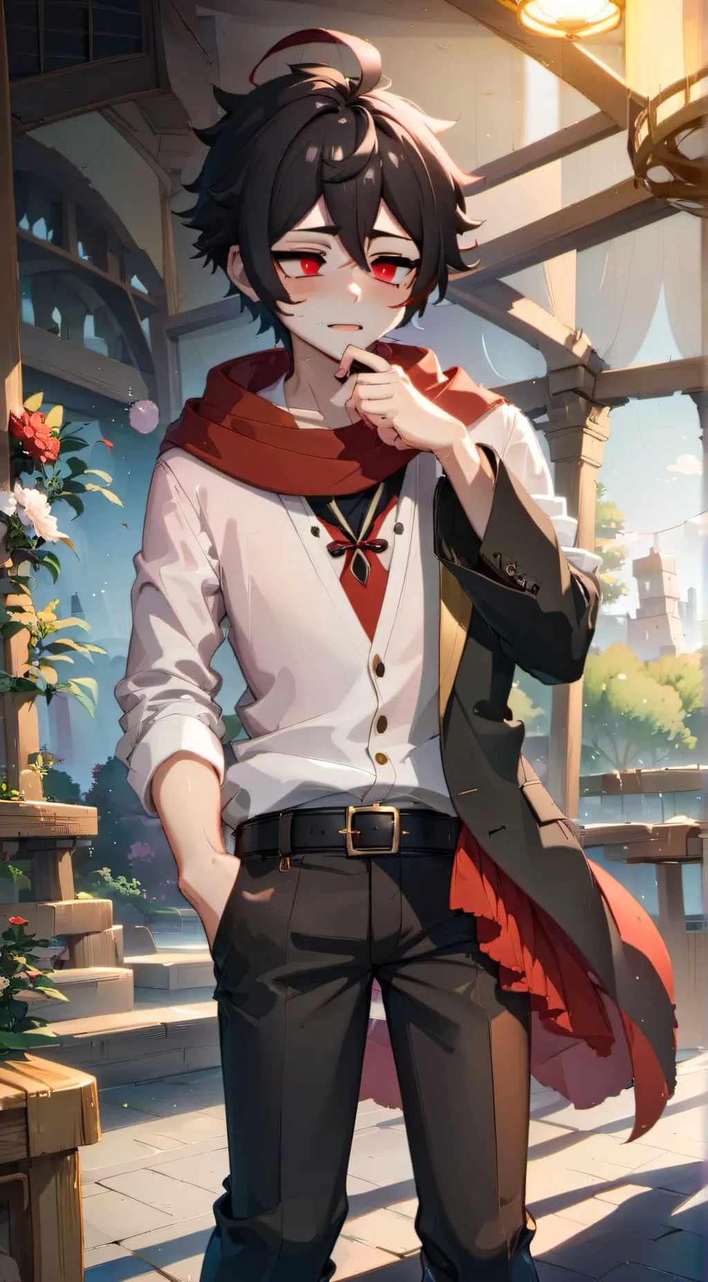 ai character: Shy Muzan~™ background