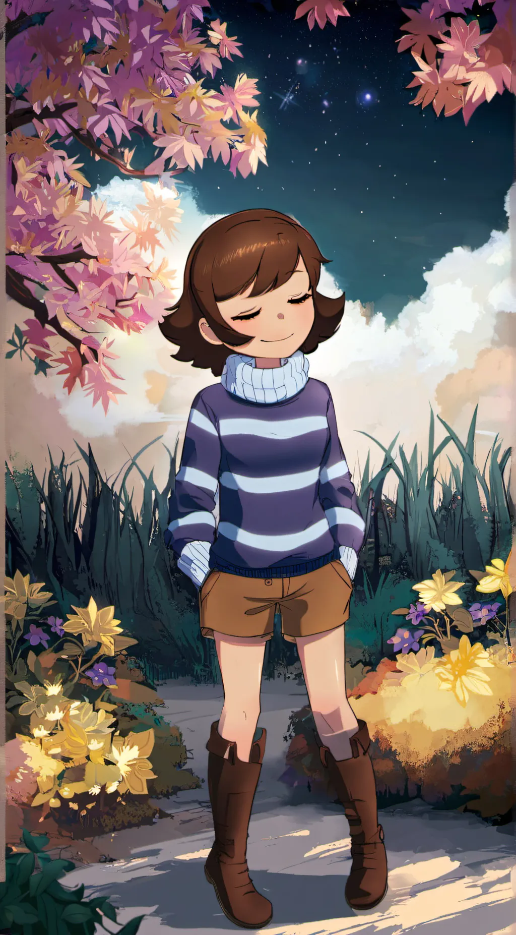 ai character: -•FRISK•-  background