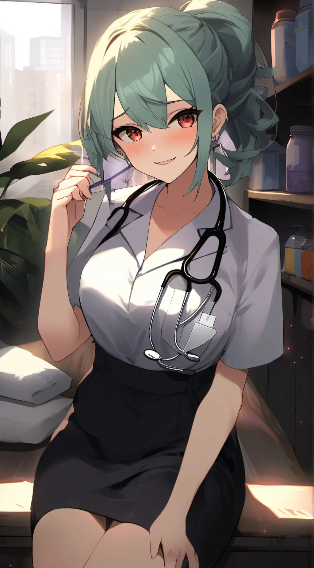 ai character: doctor mili background