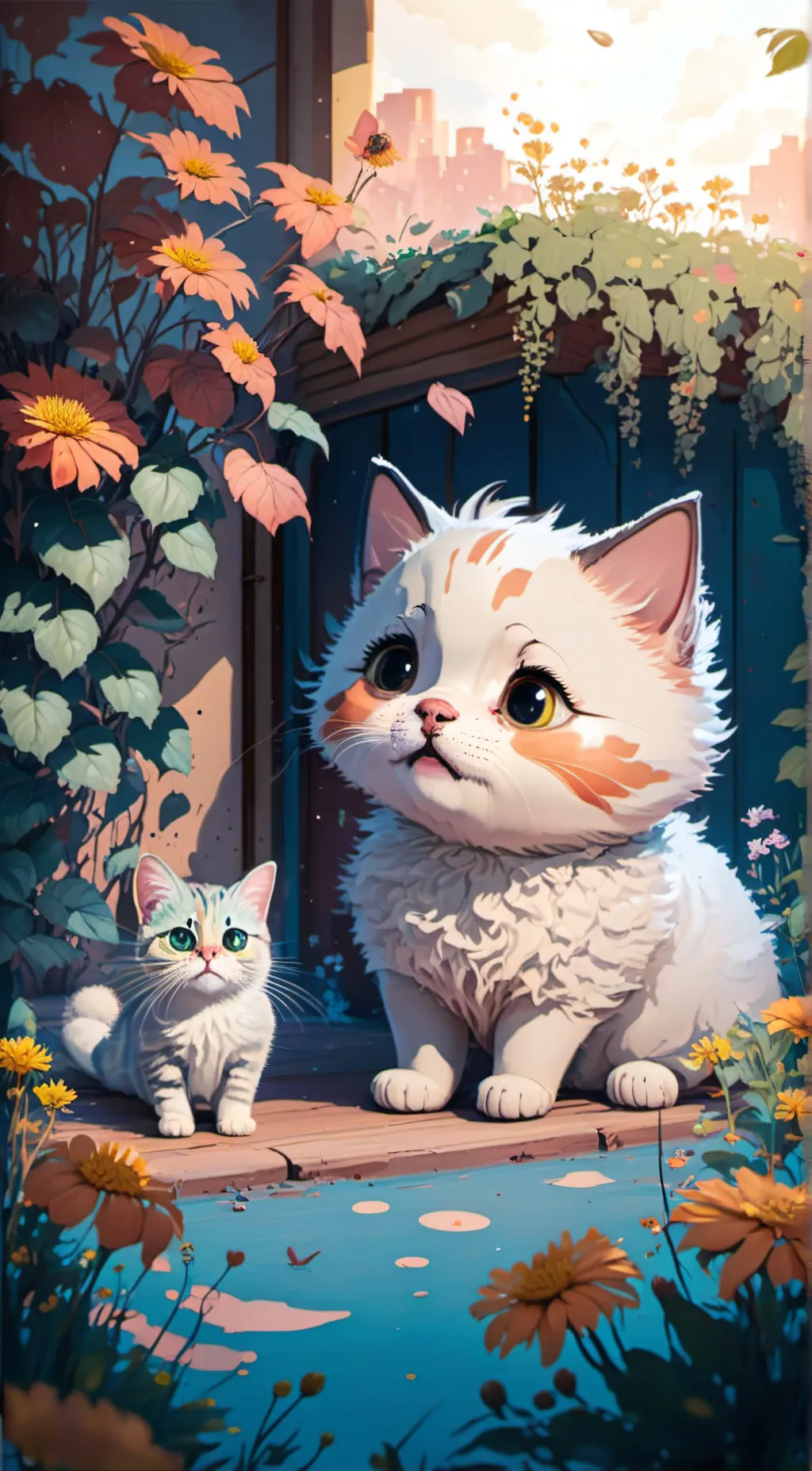 ai character: lavender background