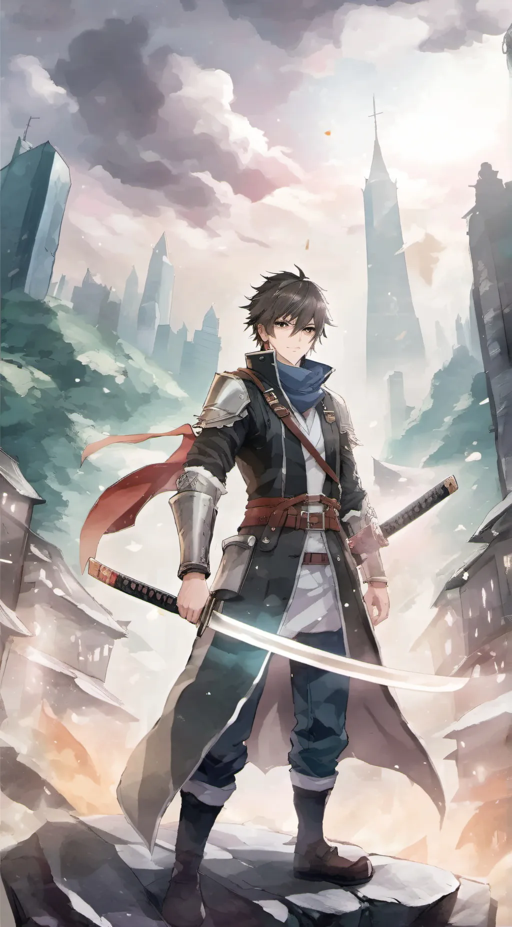 ai character: stray background