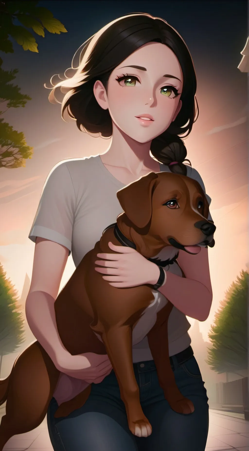 ai character: Avery & Hanna  background