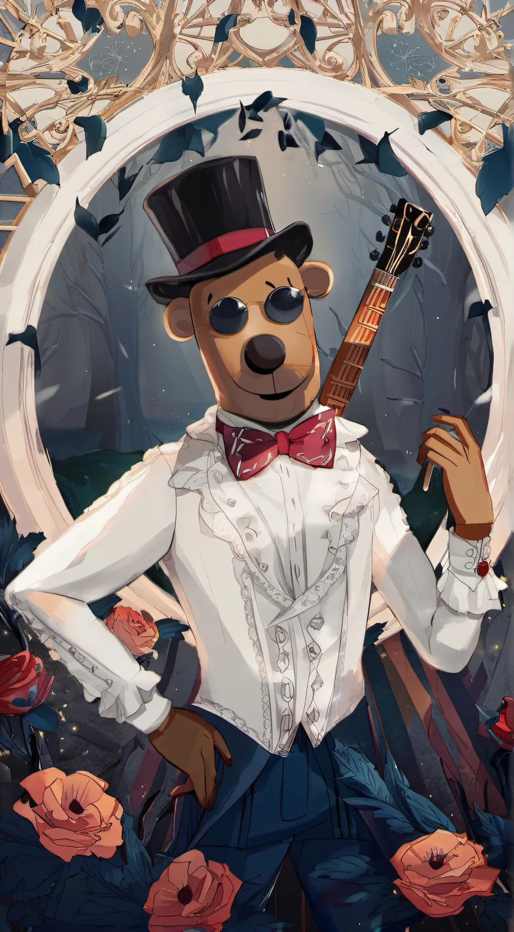 ai character: Glamrook Freddy  background