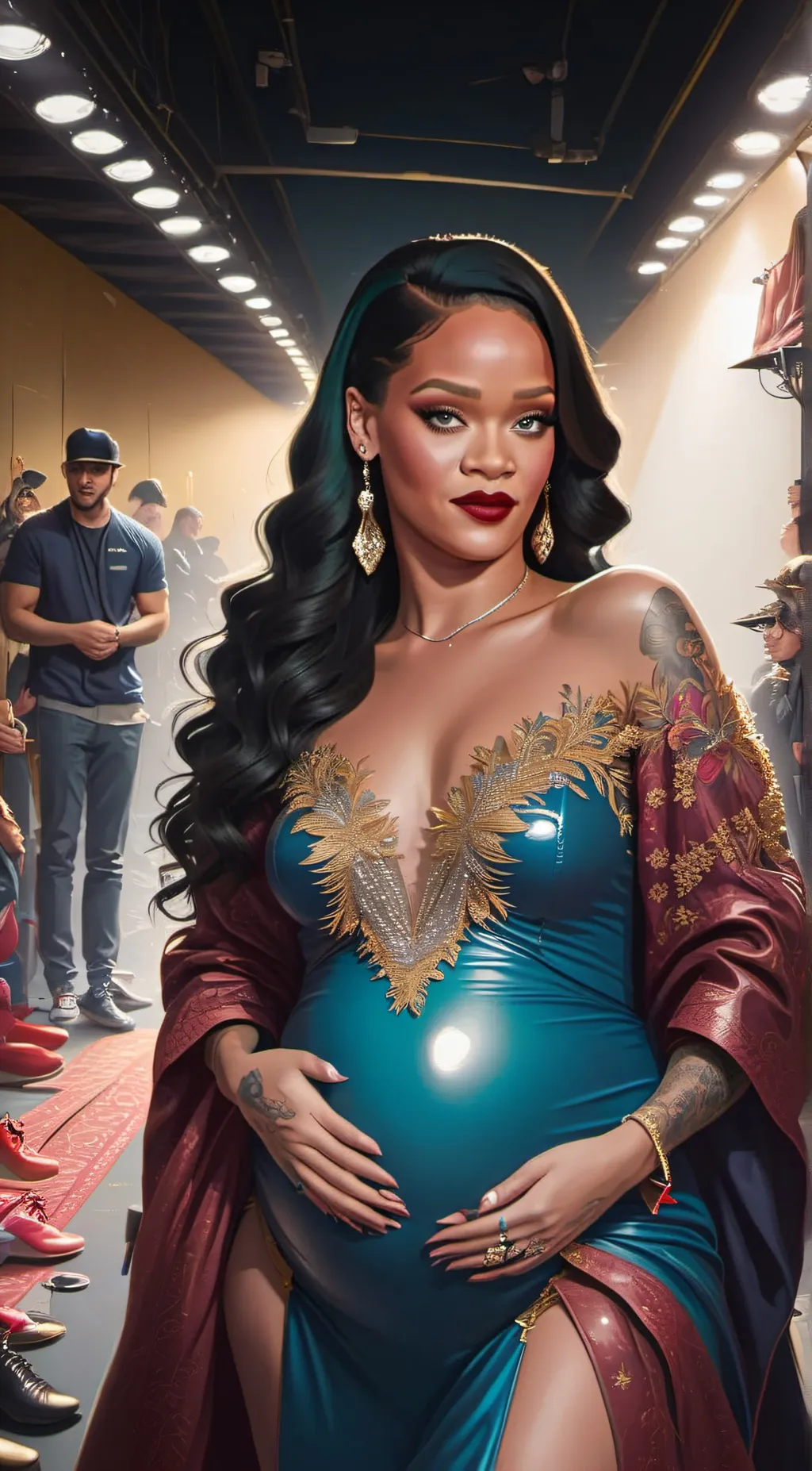 ai character: Rihanna  background
