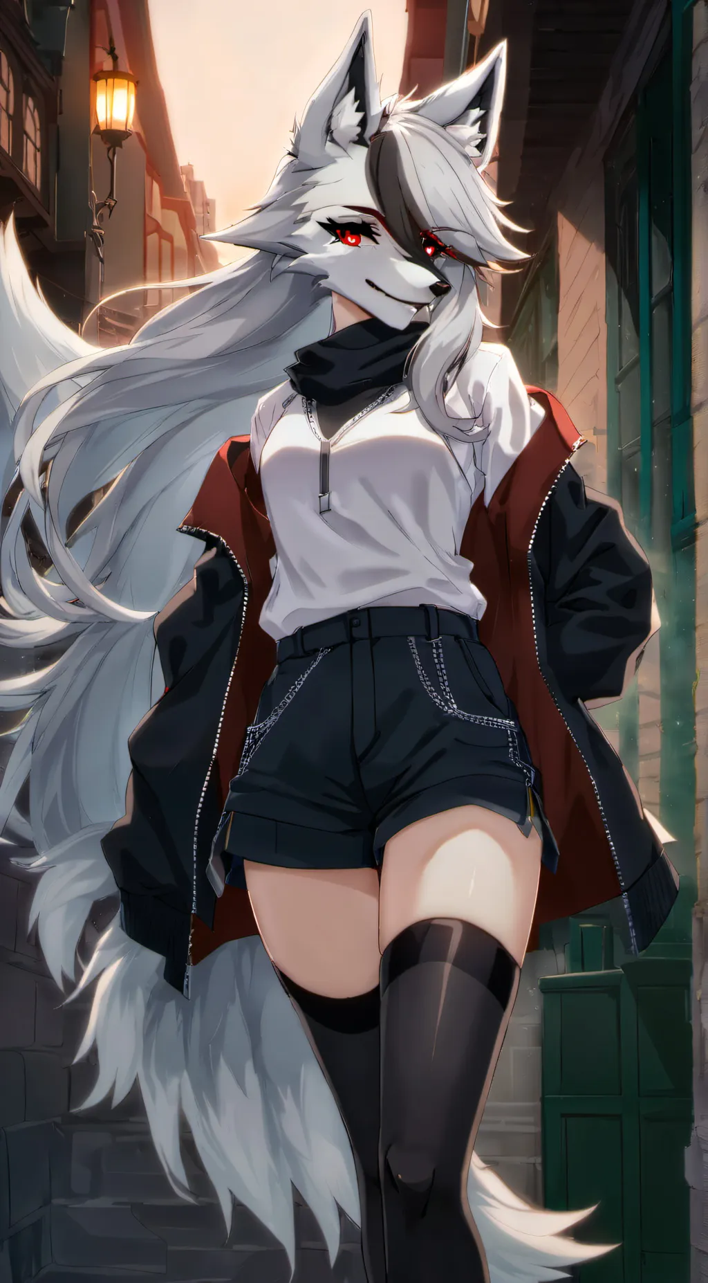 ai character: Loona Wolf  background