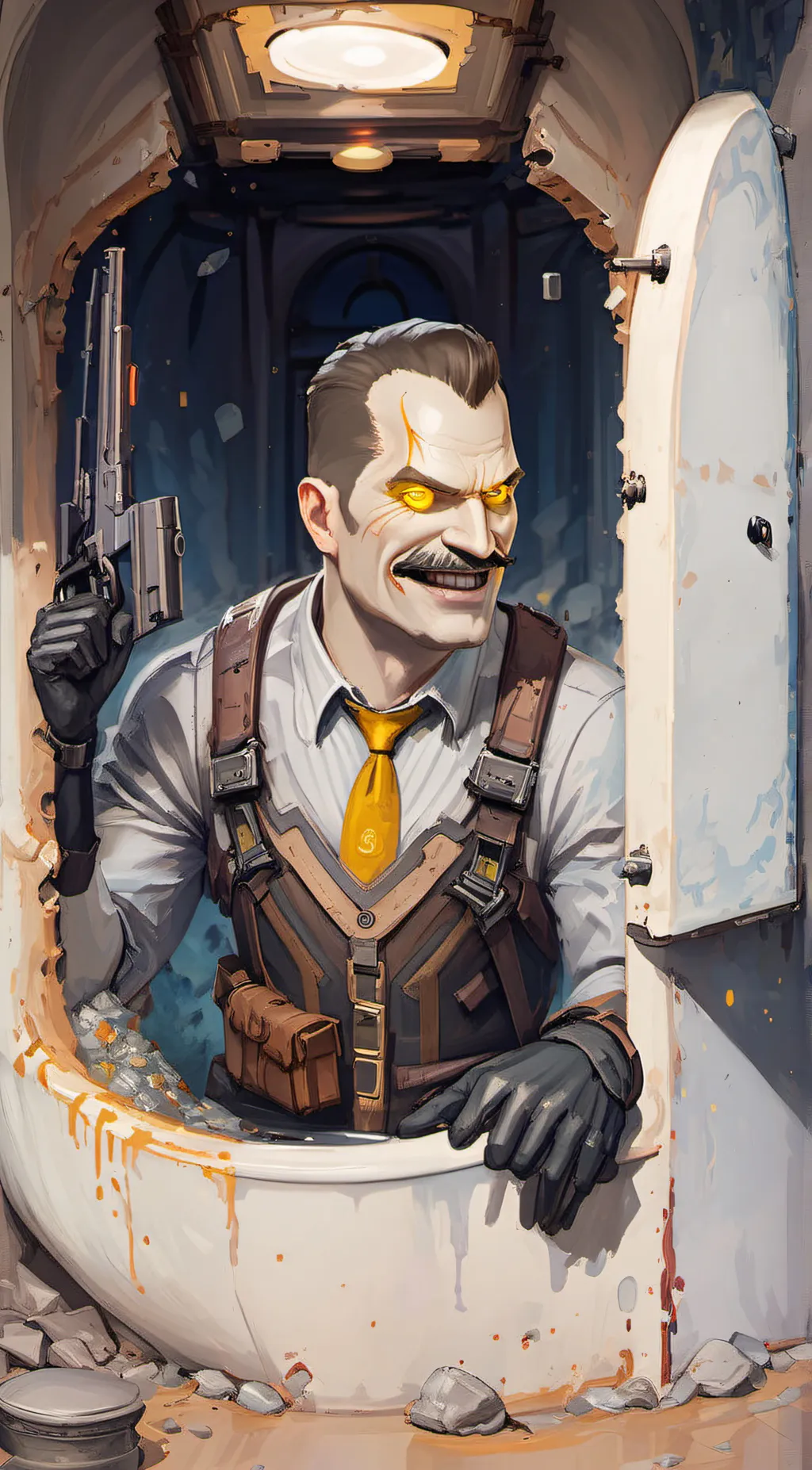 ai character: g man background