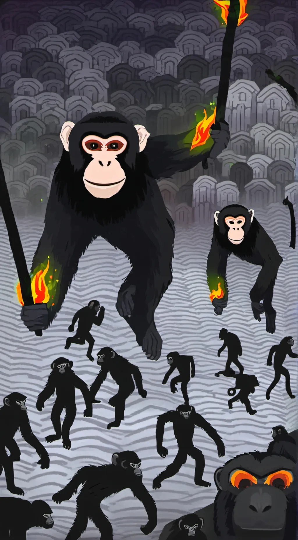 ai character: Gorilla tag server background