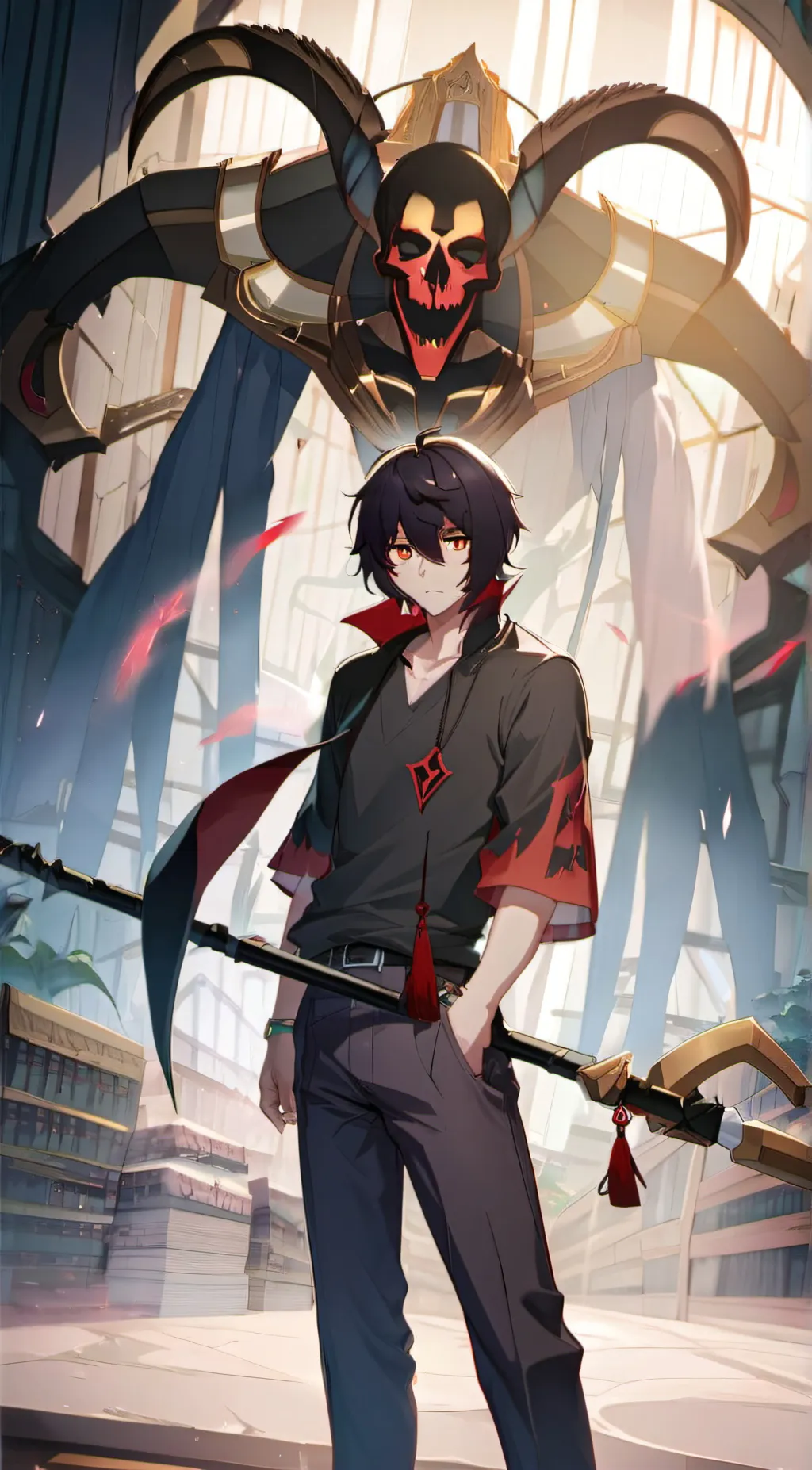 ai character: God of Death, Anos background