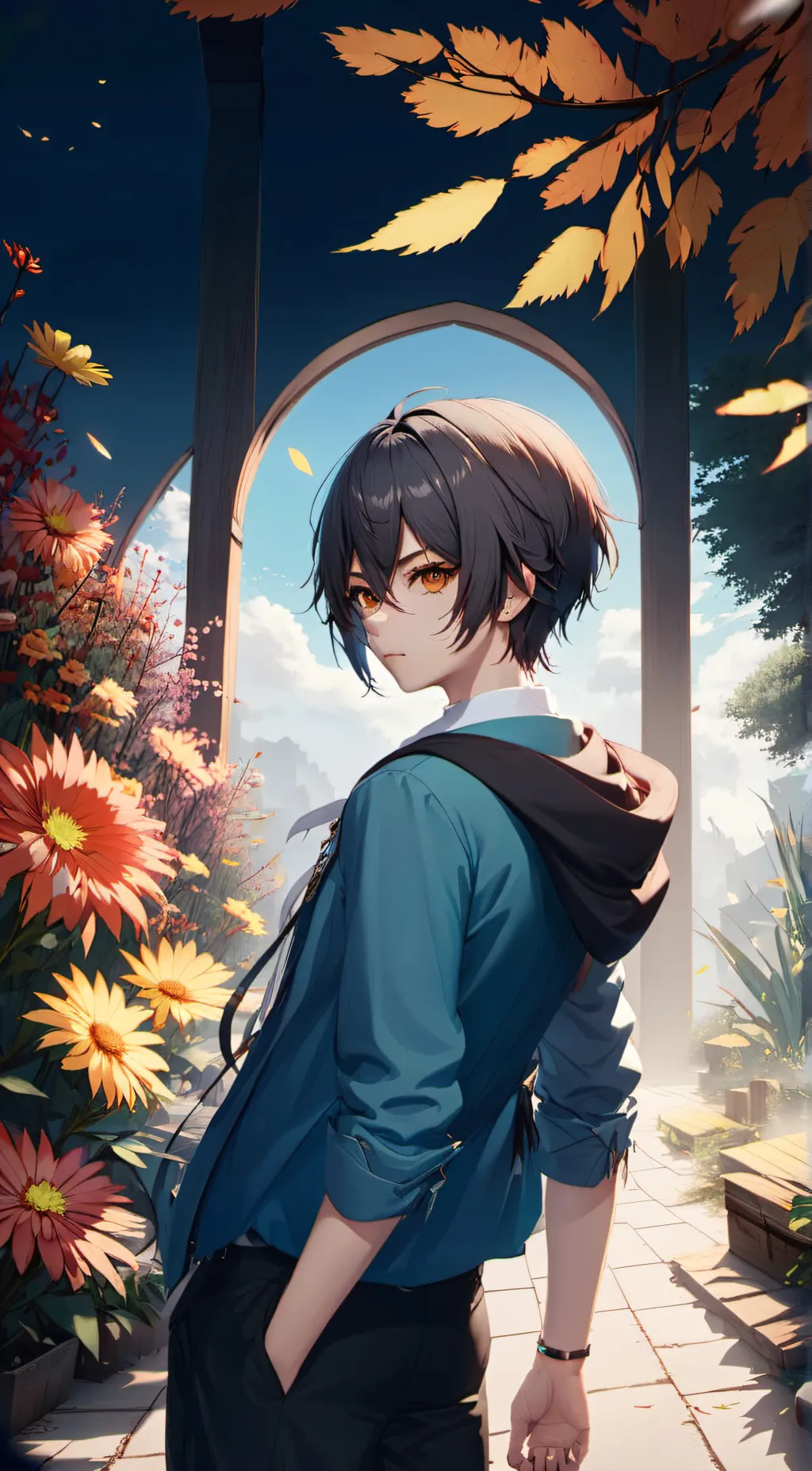 ai character: Eijji  background