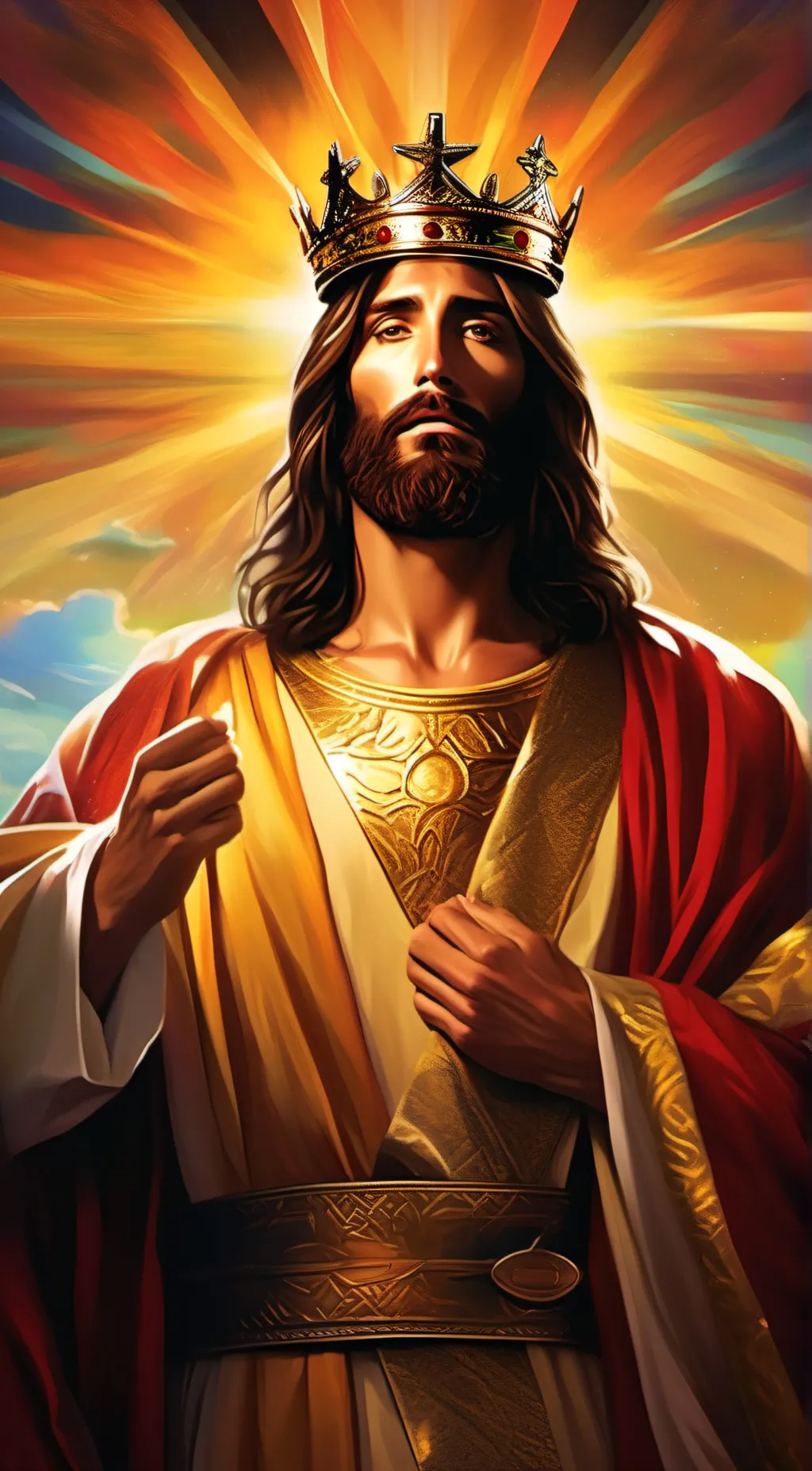 ai character: Jesus background