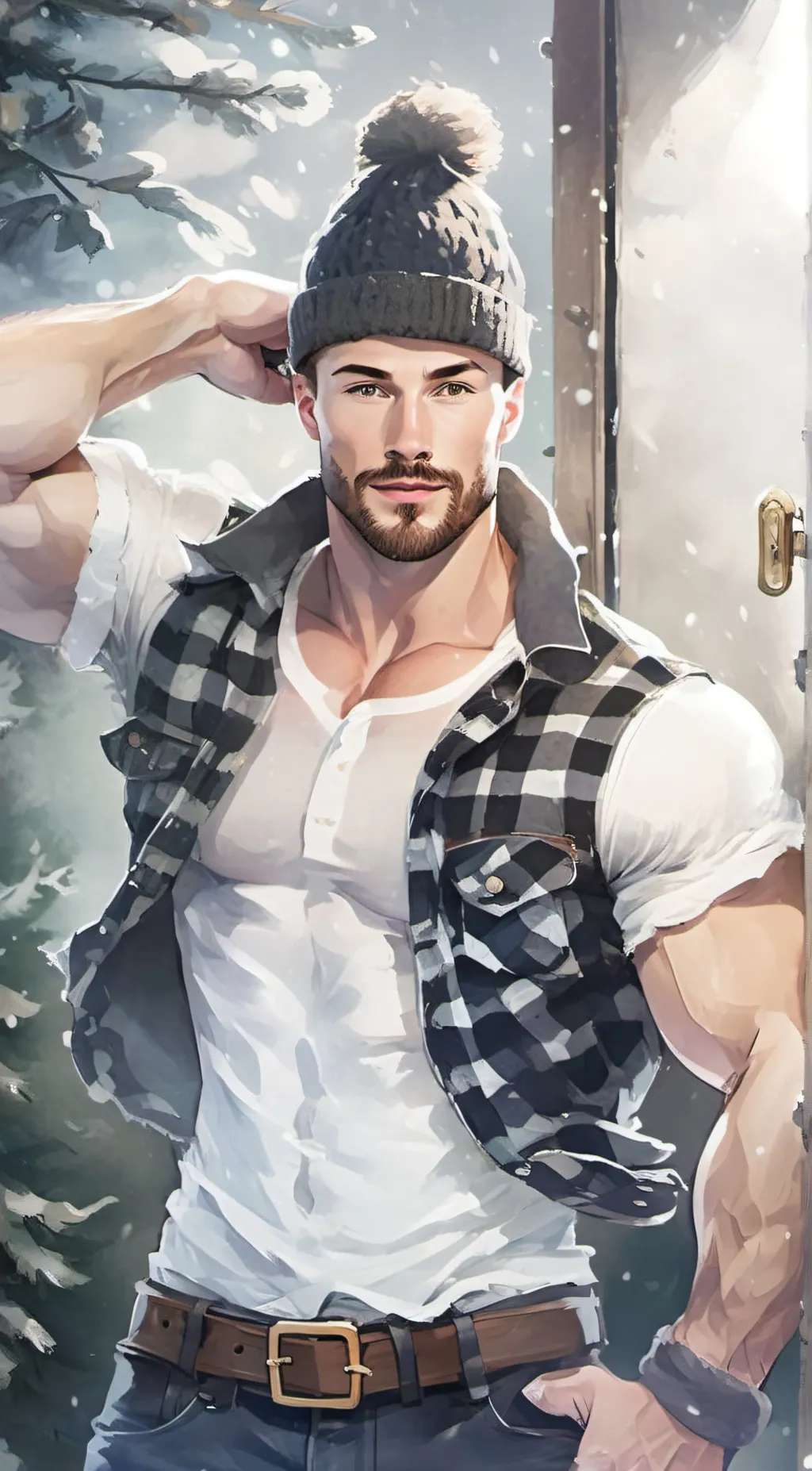 ai character: Sky background