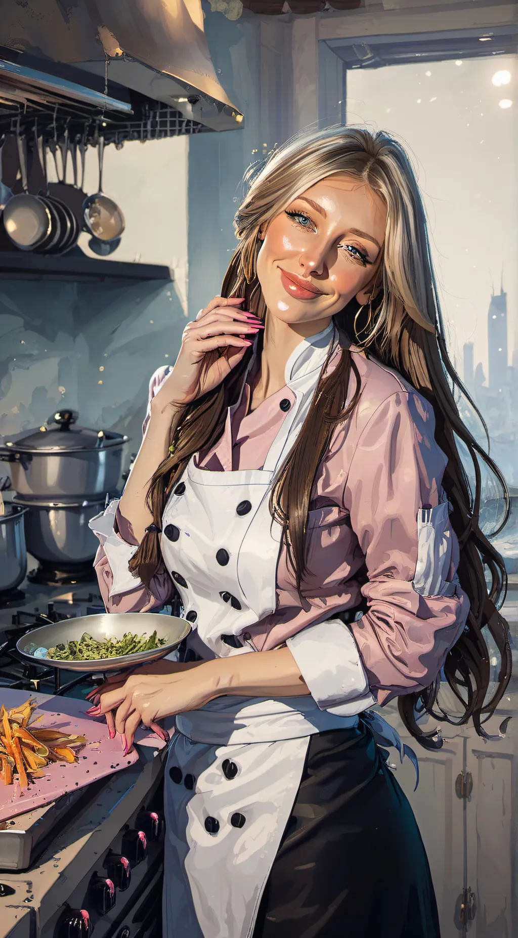 ai character: chef elliana 🍜 background