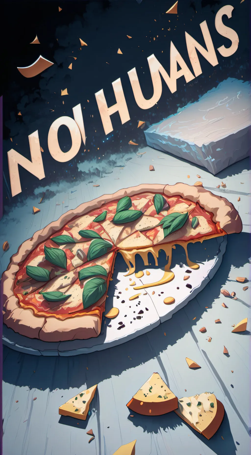 ai character: Pizza! background