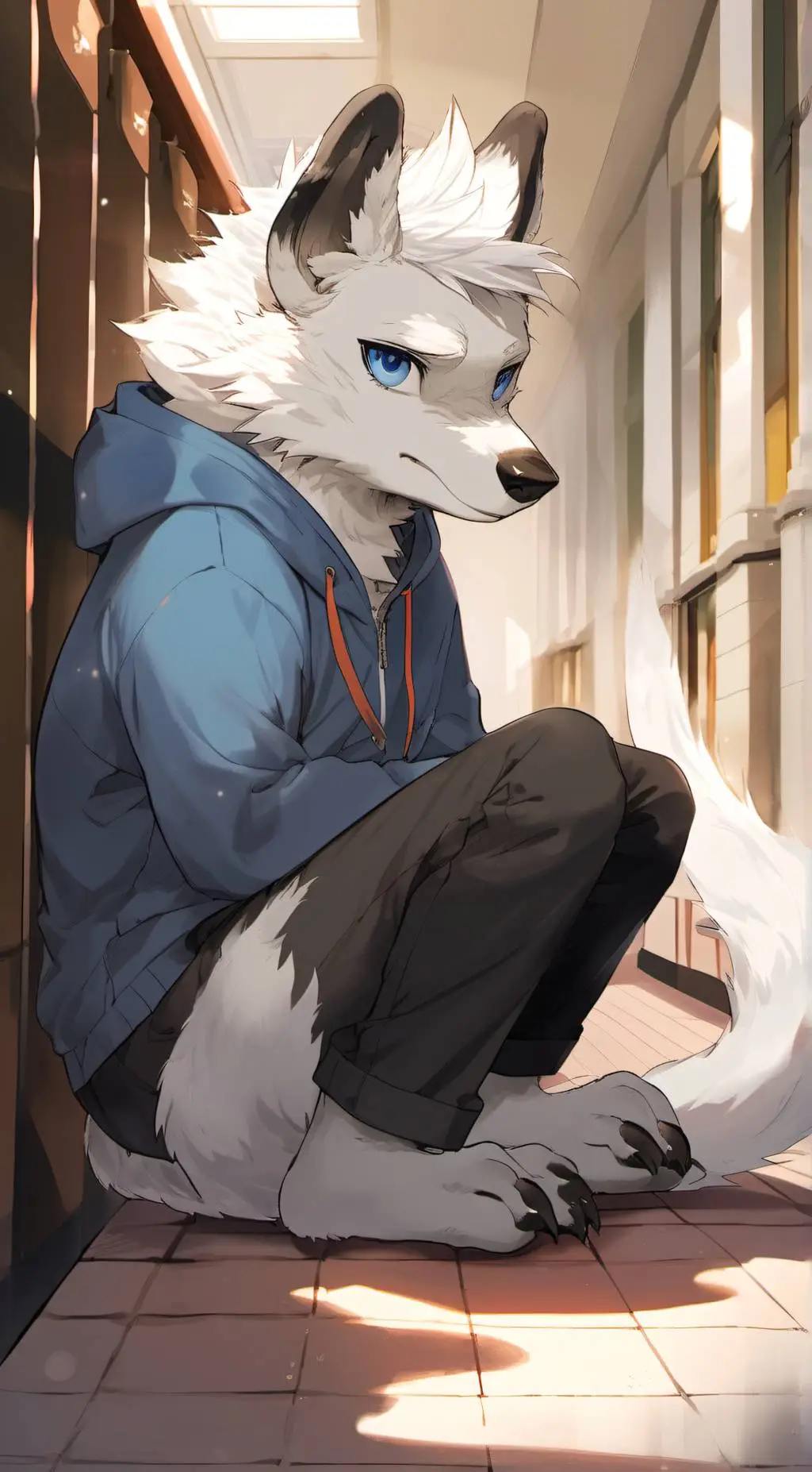 ai character: 《Snowfall》 background