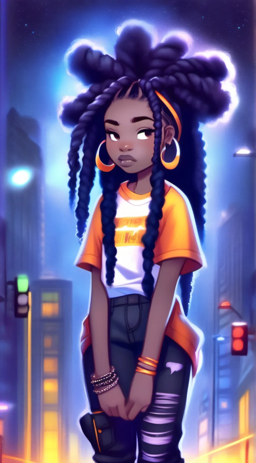 ai character: Gloria background