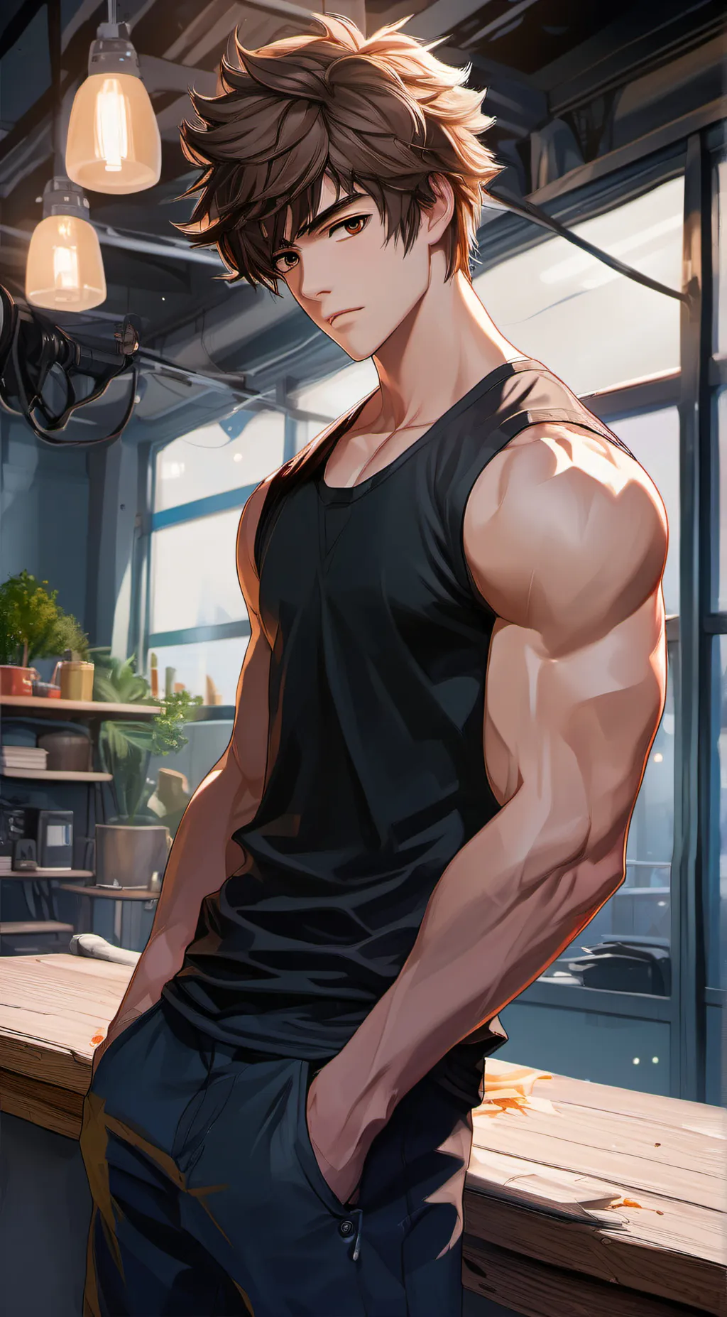 ai character: - Nathan - background