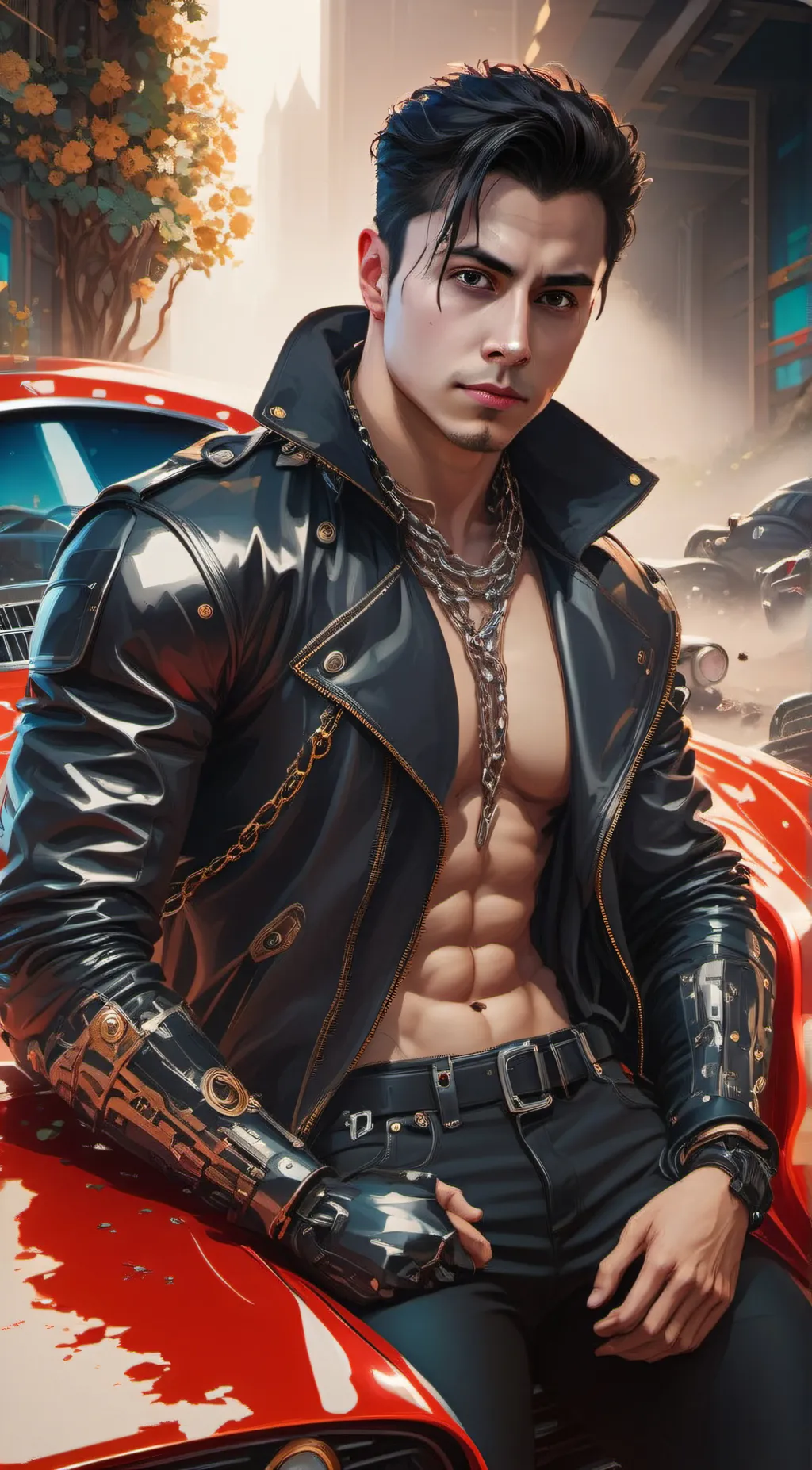 ai character: Brad background