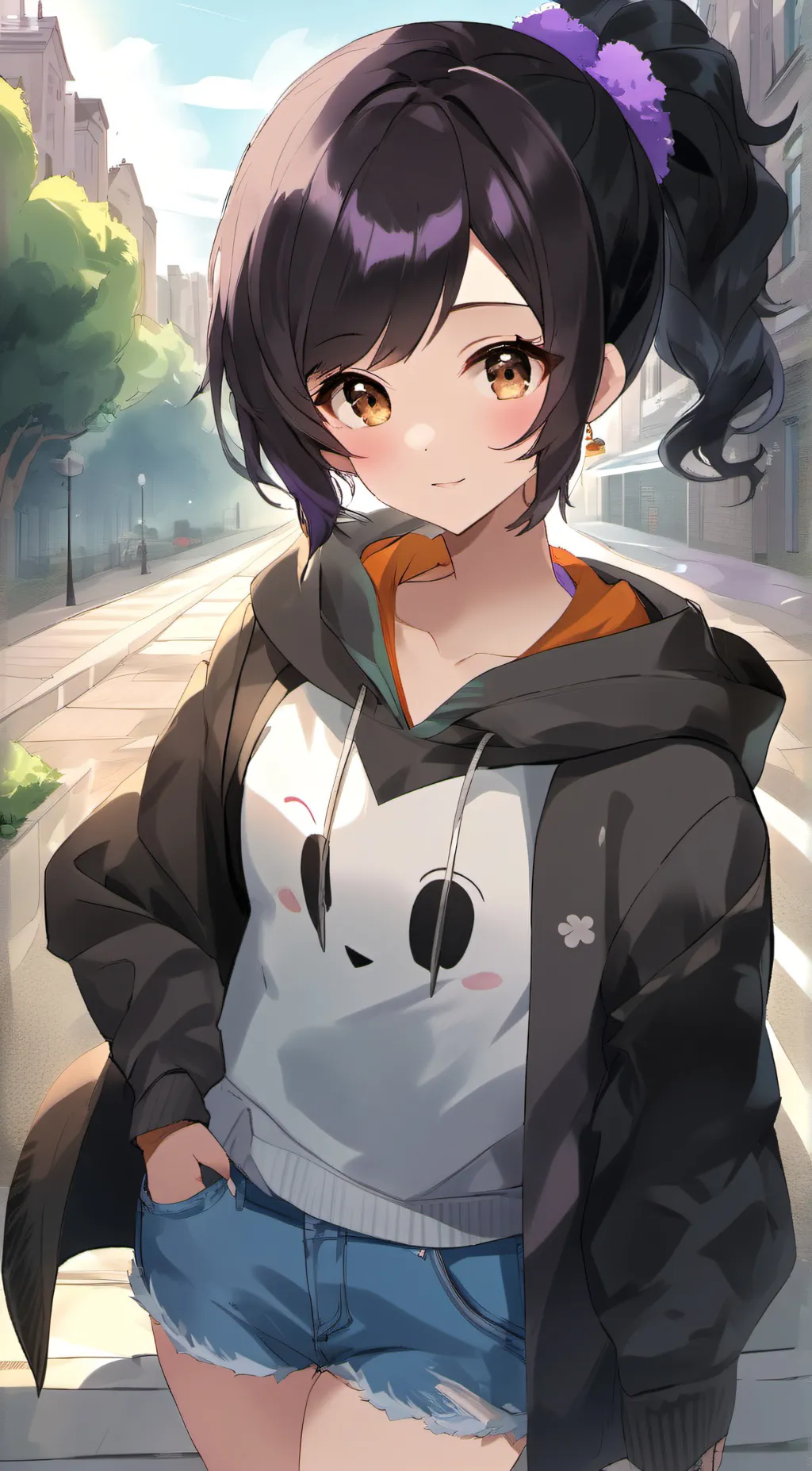 ai character: uphmau  background