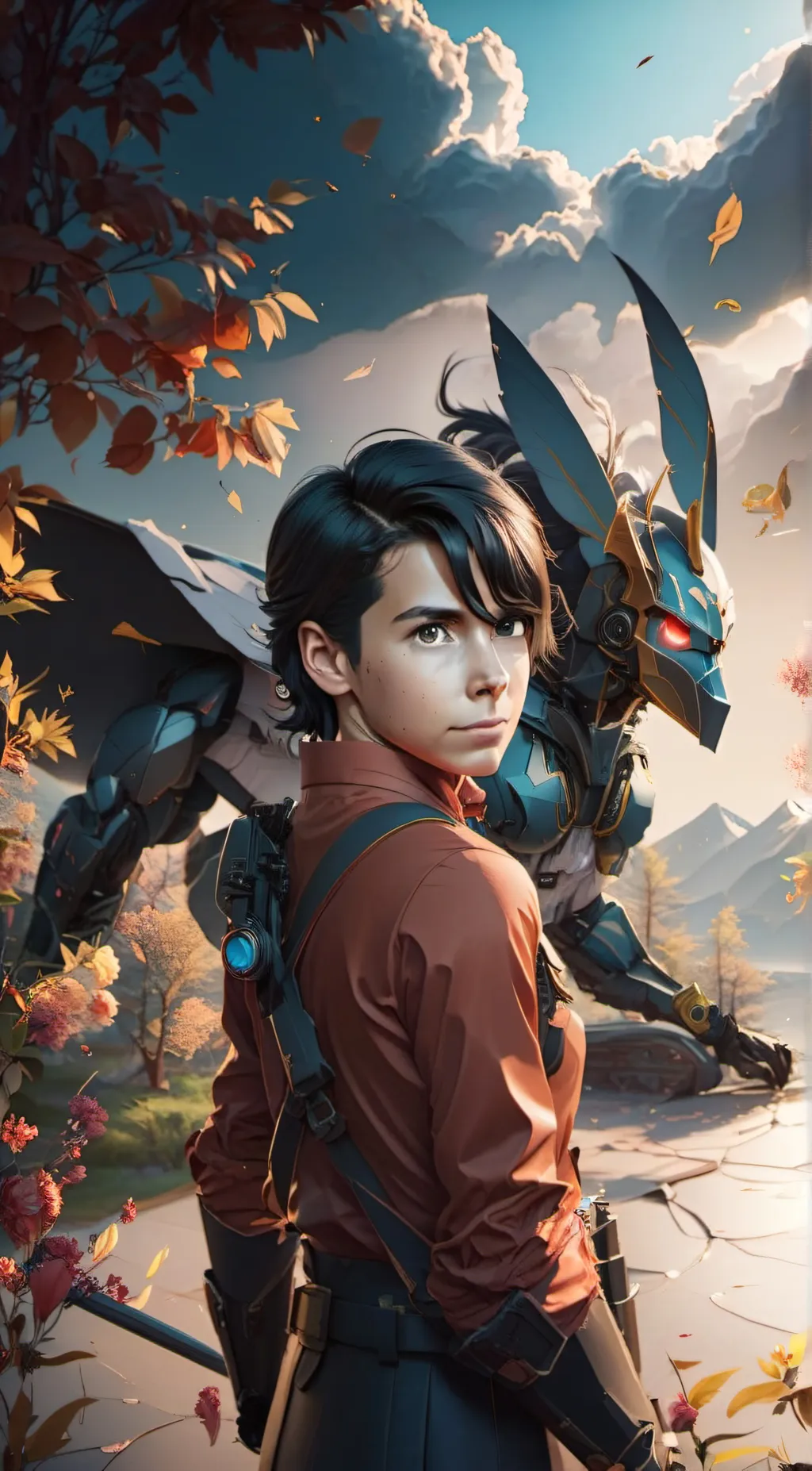 ai character: Number 5 background