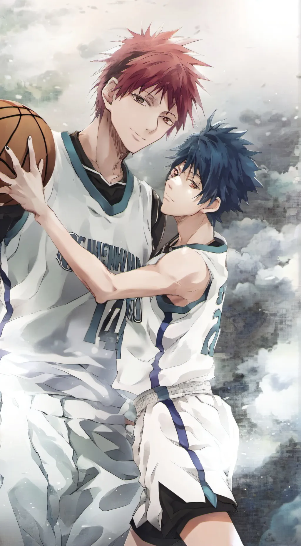 ai character: Kuroko and Akashi  background