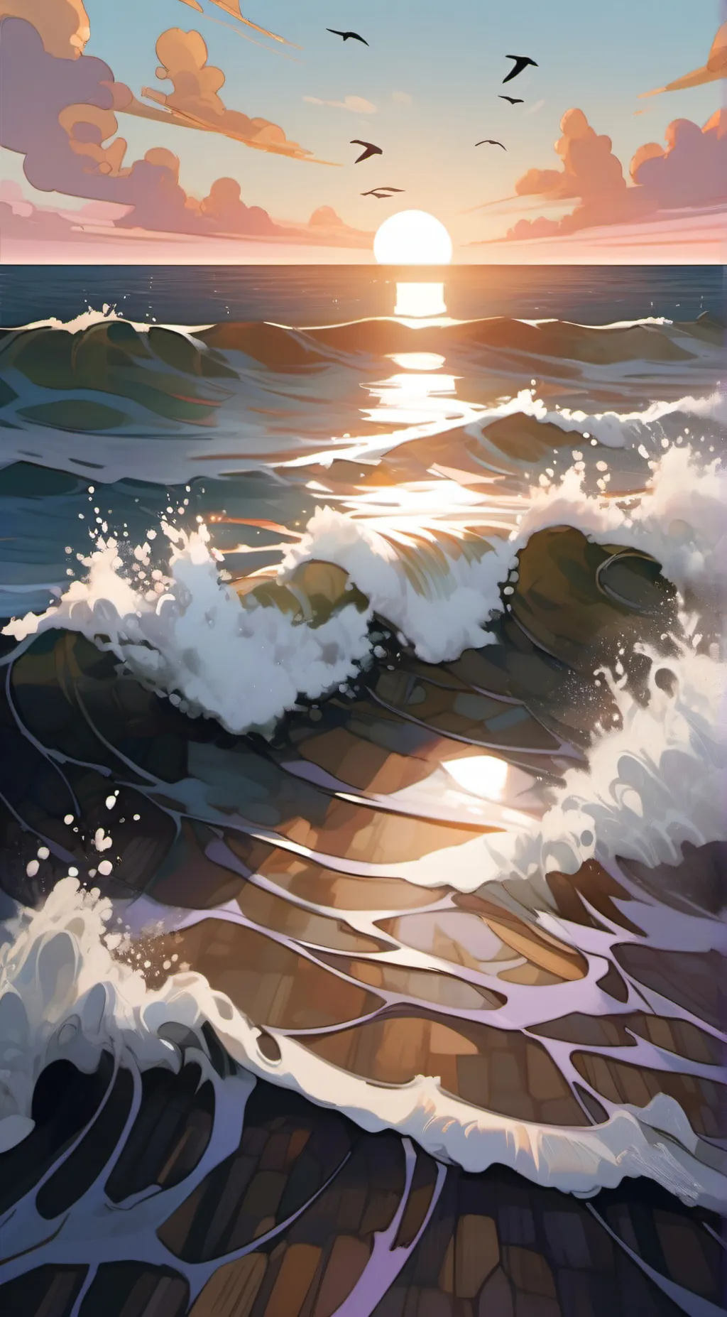 ai character: the ocean god background