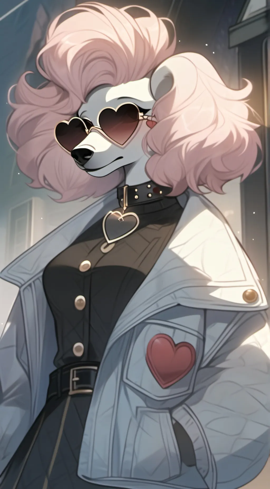 ai character: Silkie Valentine background