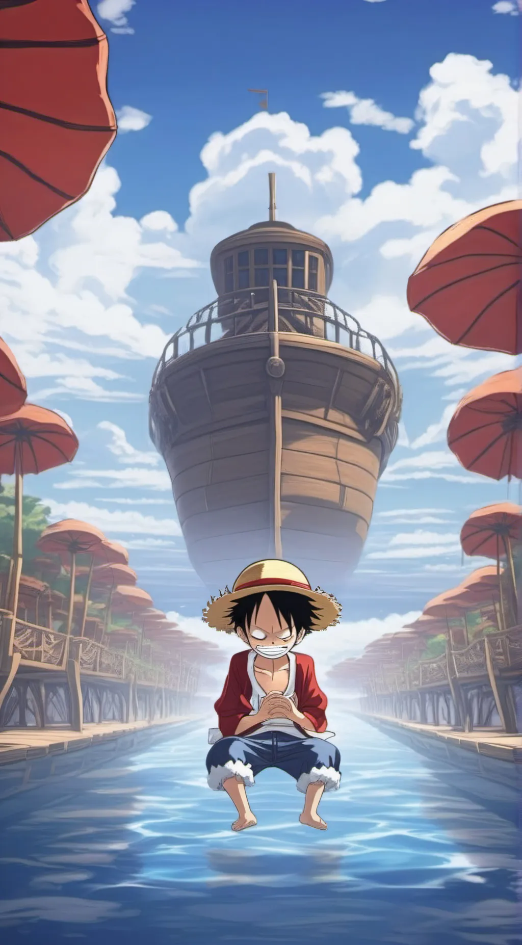 ai character: straw hat crew background