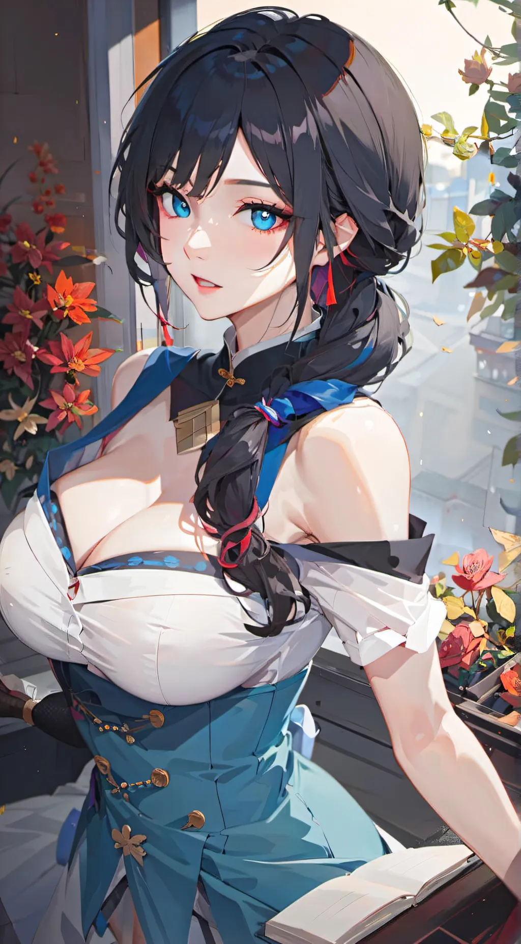 ai character: Stacy  background