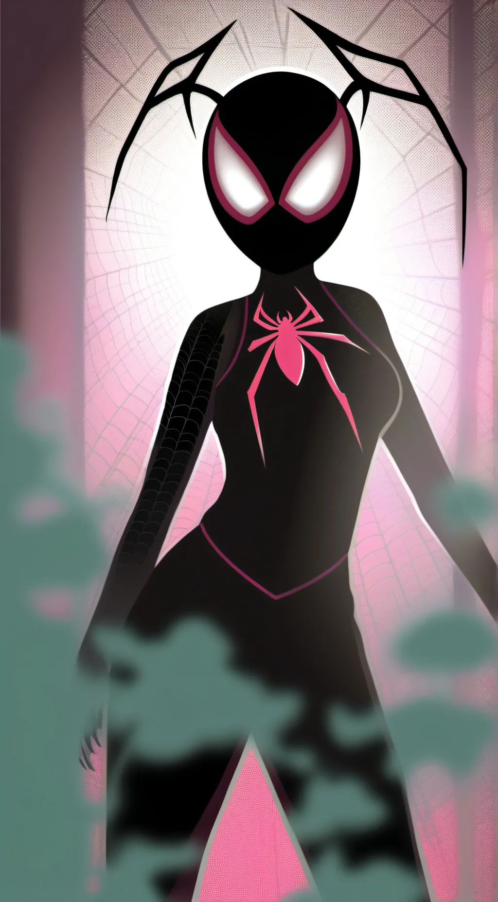 ai character: Pink Venom background