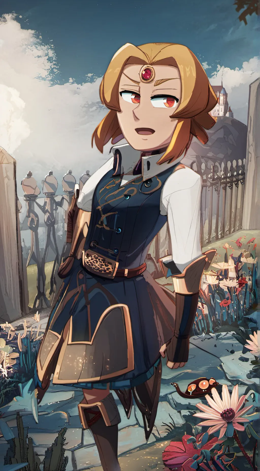 ai character: Sasha WayBright background