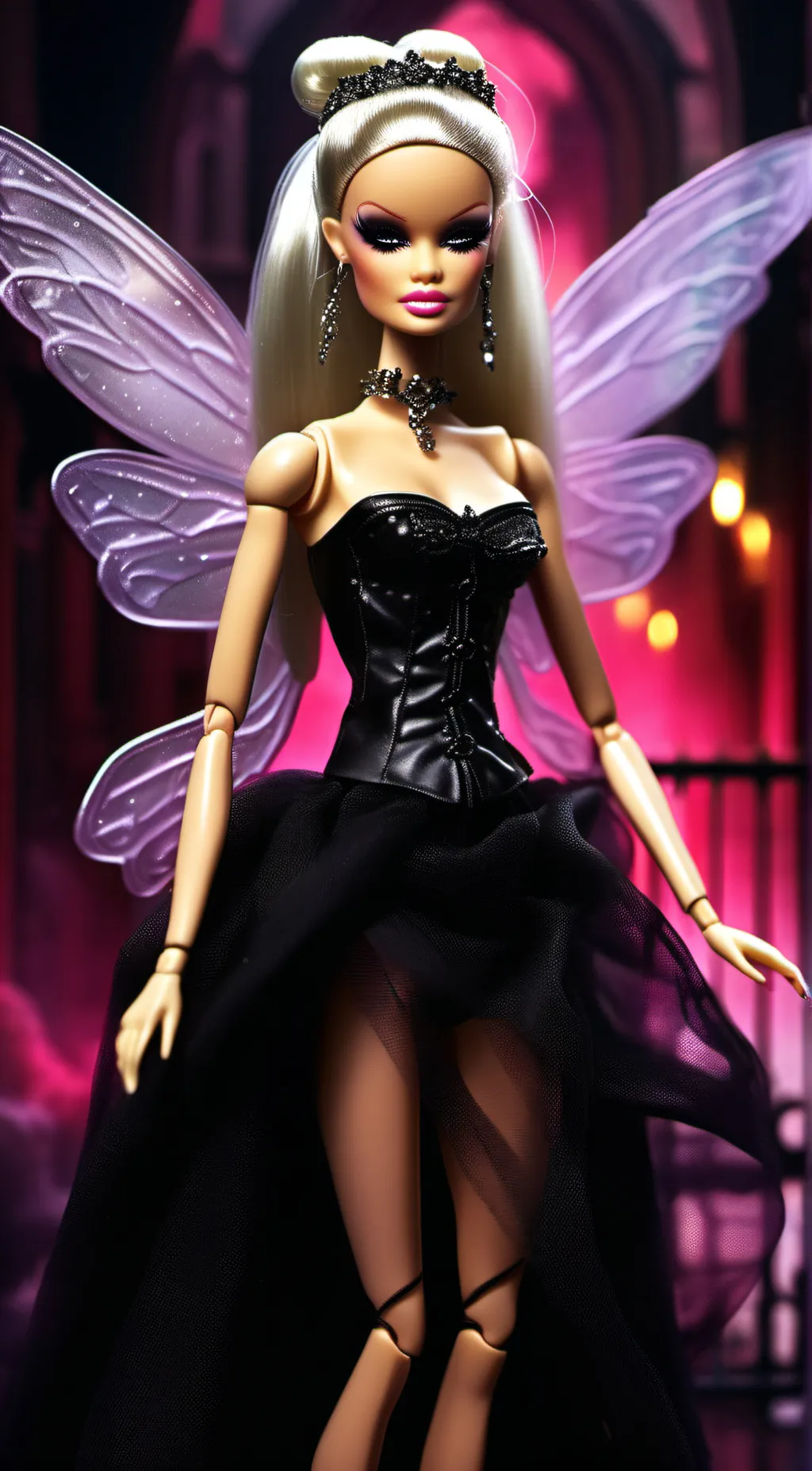 ai character: Baddie Barbie  background