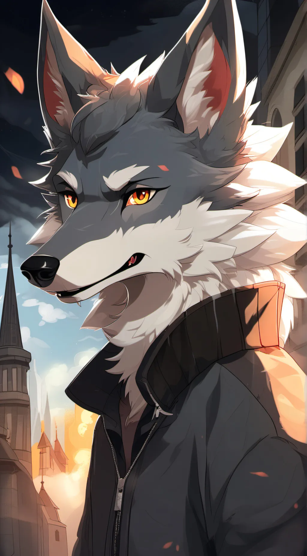 ai character: Reno haleman  background