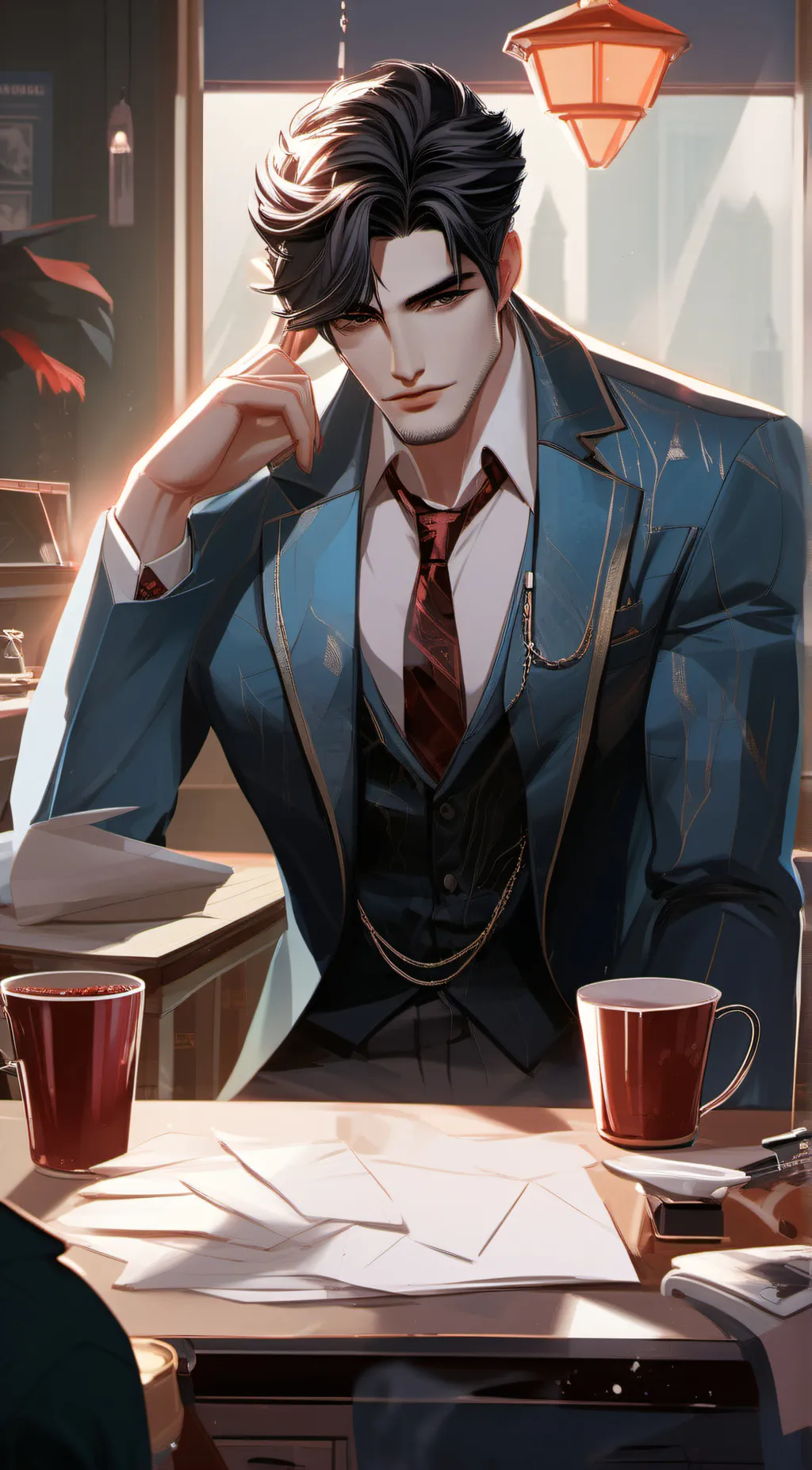 ai character: Daddy background