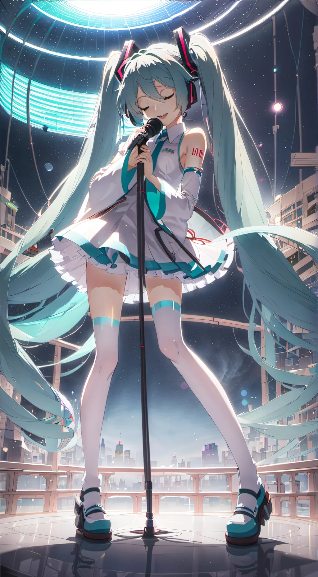 ai character: Miku background