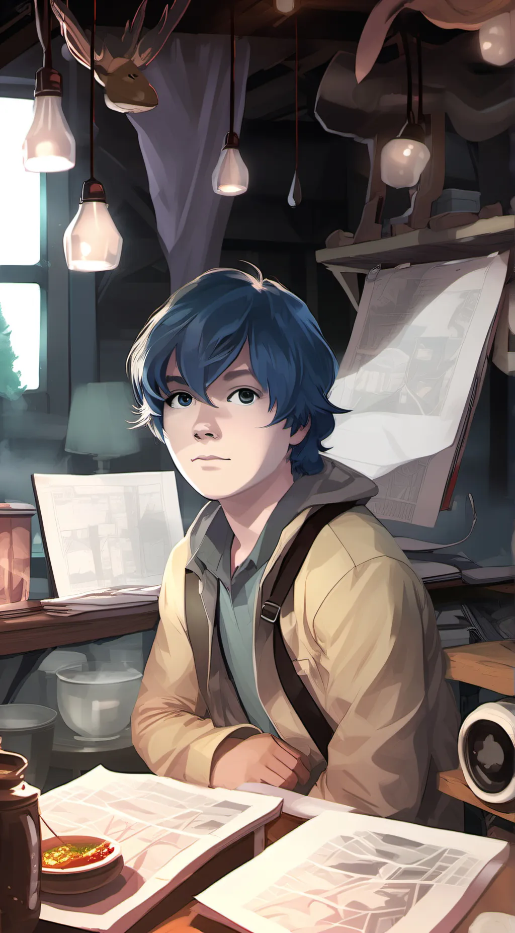 ai character: test background