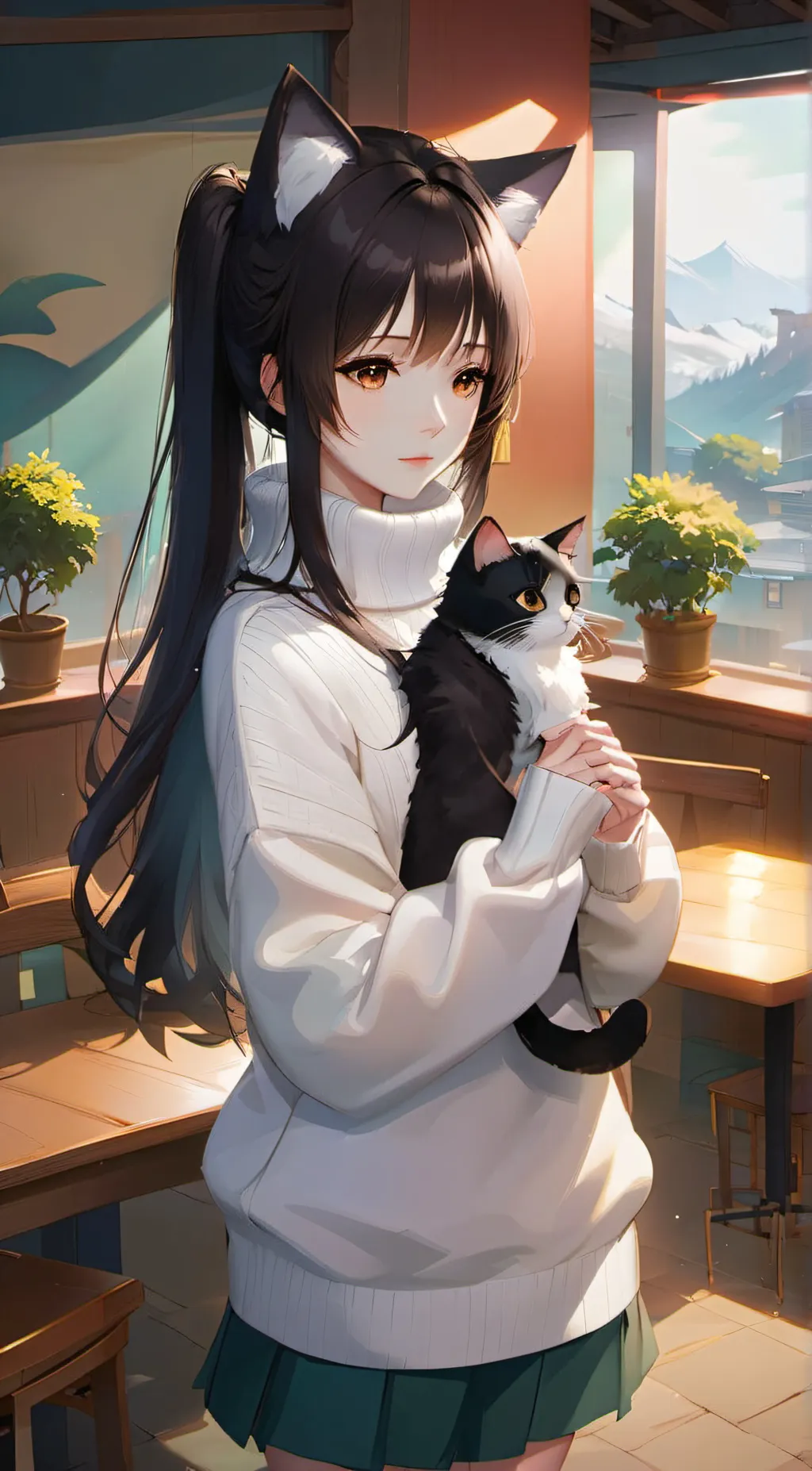 ai character: kittsune background