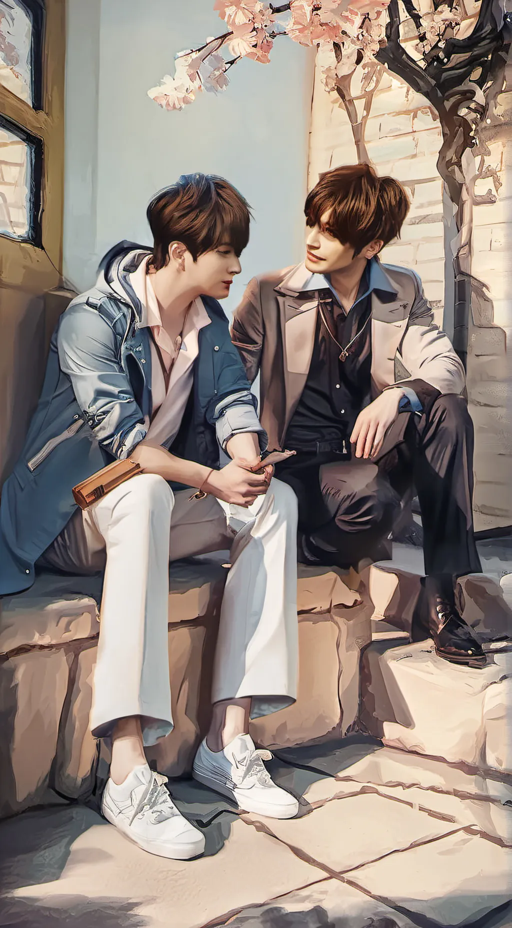 ai character: Minho & jisung background