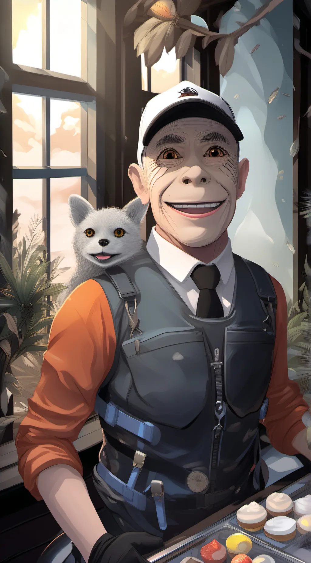 ai character: I ONLY LIKE THE CA background