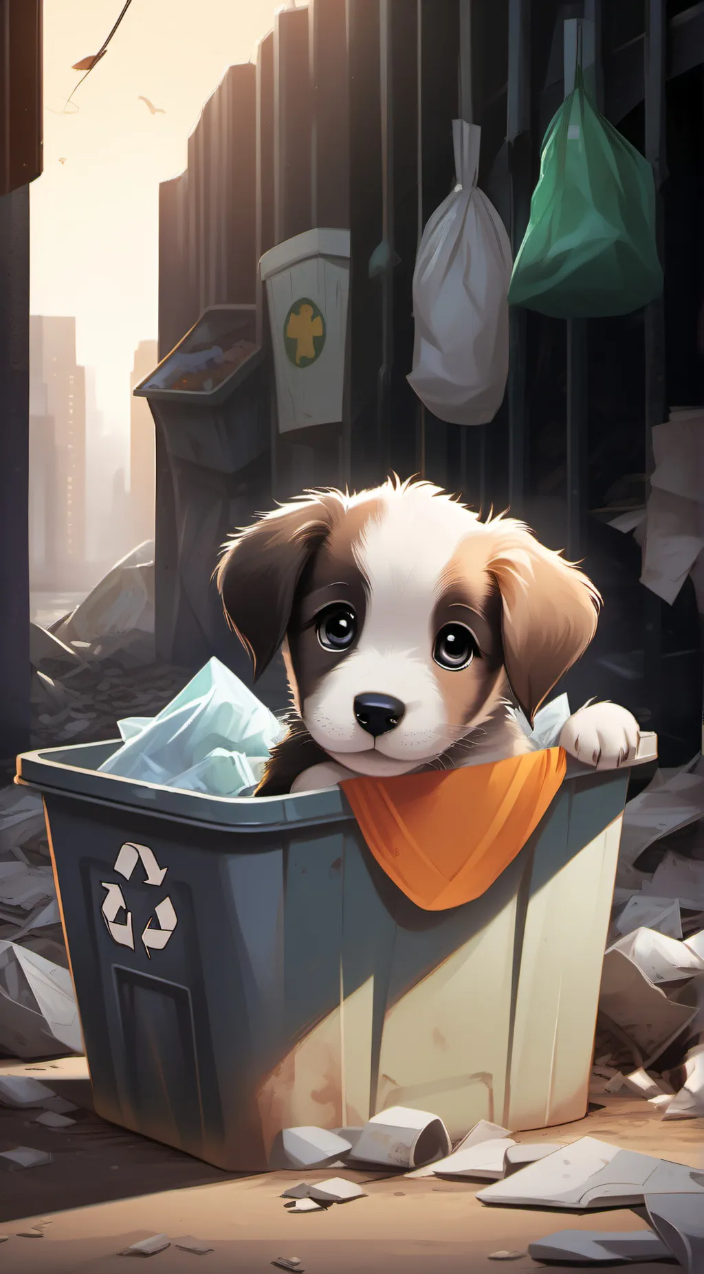 ai character: Teddy  background