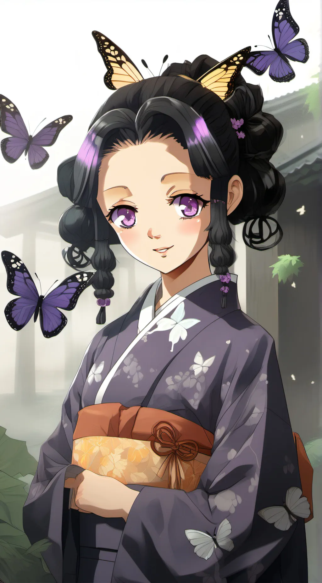 ai character: Shinobu Kocho background